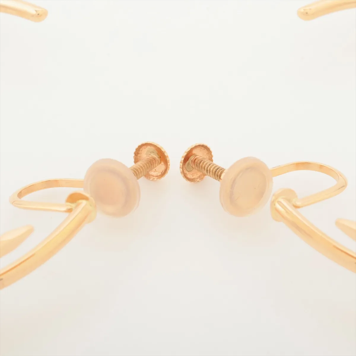 Juste un Clou Earrings, 750 (PG) x 18K (PG), Total Weight 11.2g, Large, OSA081, Earring Modification. — view 4