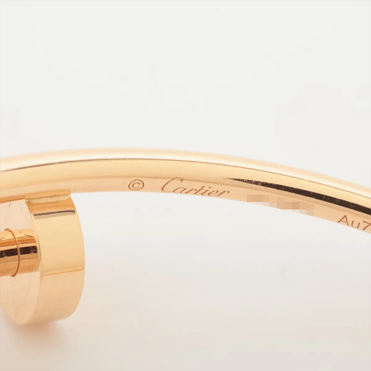 Juste un Clou Earrings, 750 (PG) x 18K (PG), Total Weight 11.2g, Large, OSA081, Earring Modification. — view 5
