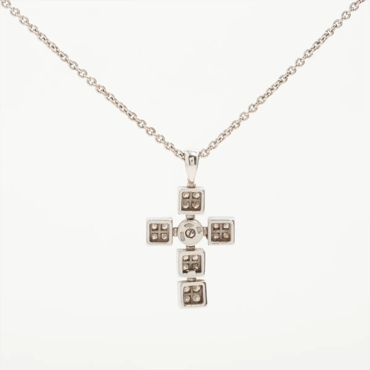 Lucia Diamond Necklace, 750 (WG), 13.2g. Minor chips on stones, — view 2