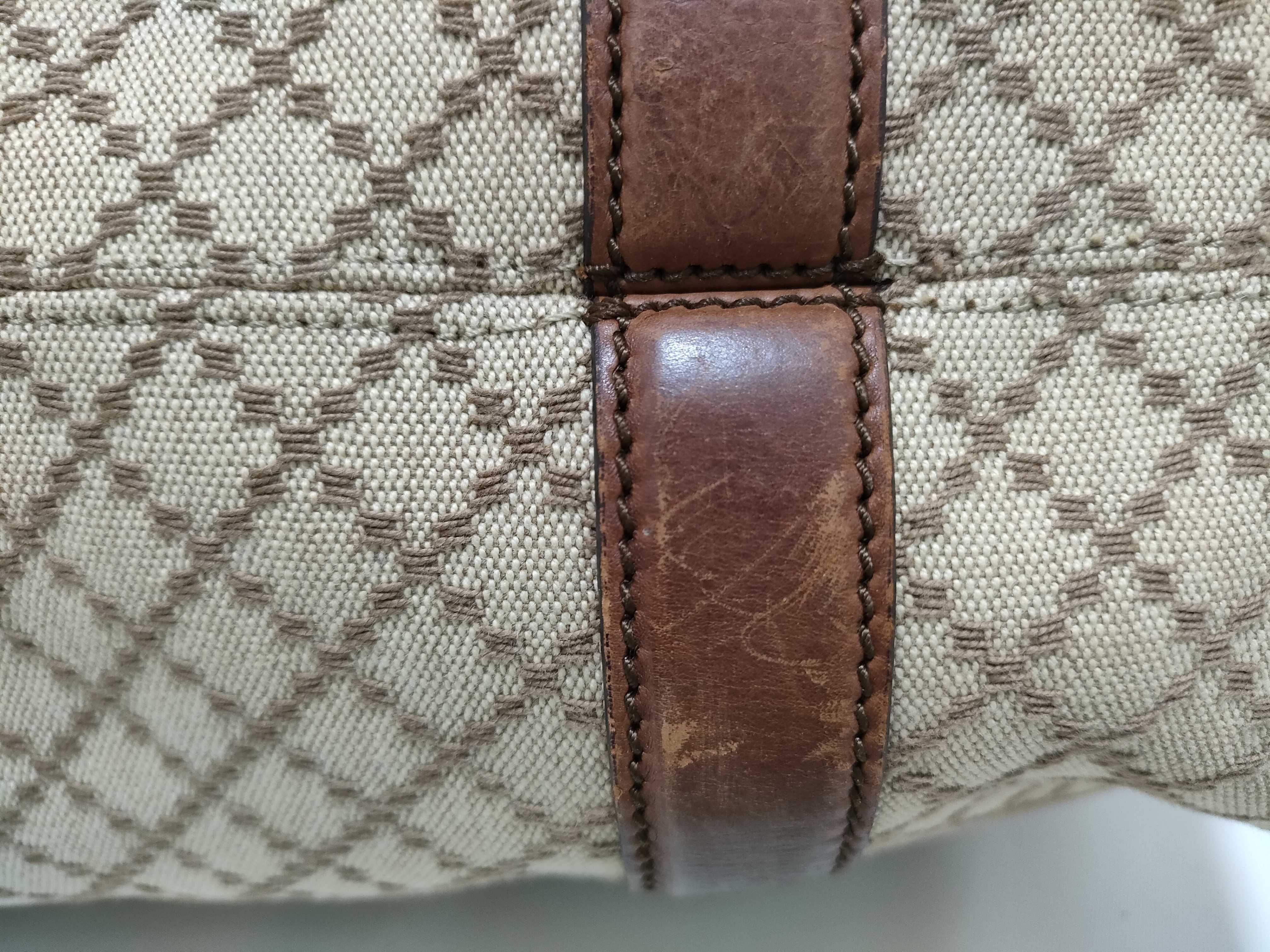 282346 2-Way Handbag/Shoulder Bag, Diamante Canvas Leather Tote Bag — view 13