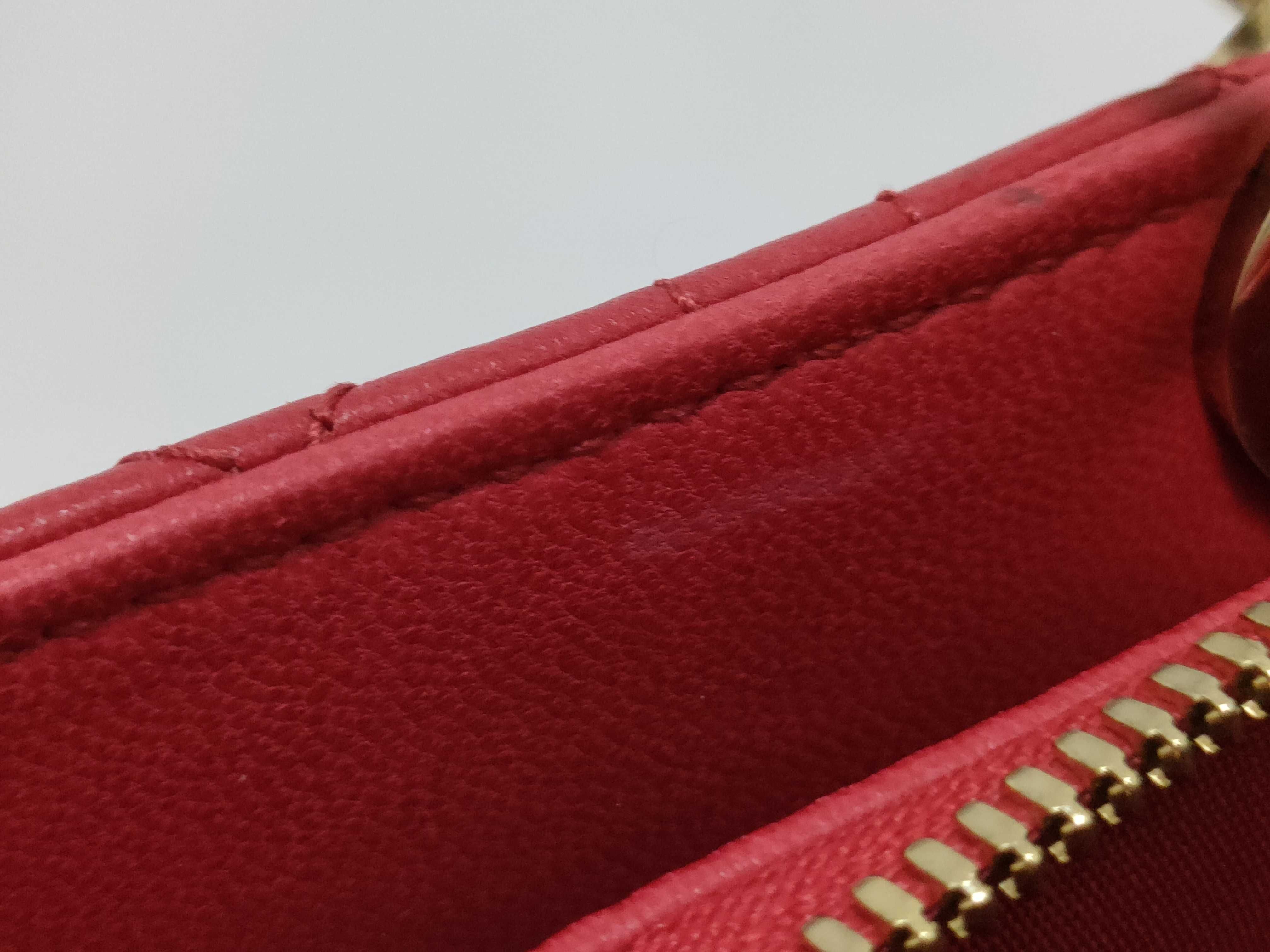 Lady Dior KR- Lady Cannage Leather Chain Tote Bag Red Tote Bag — view 15
