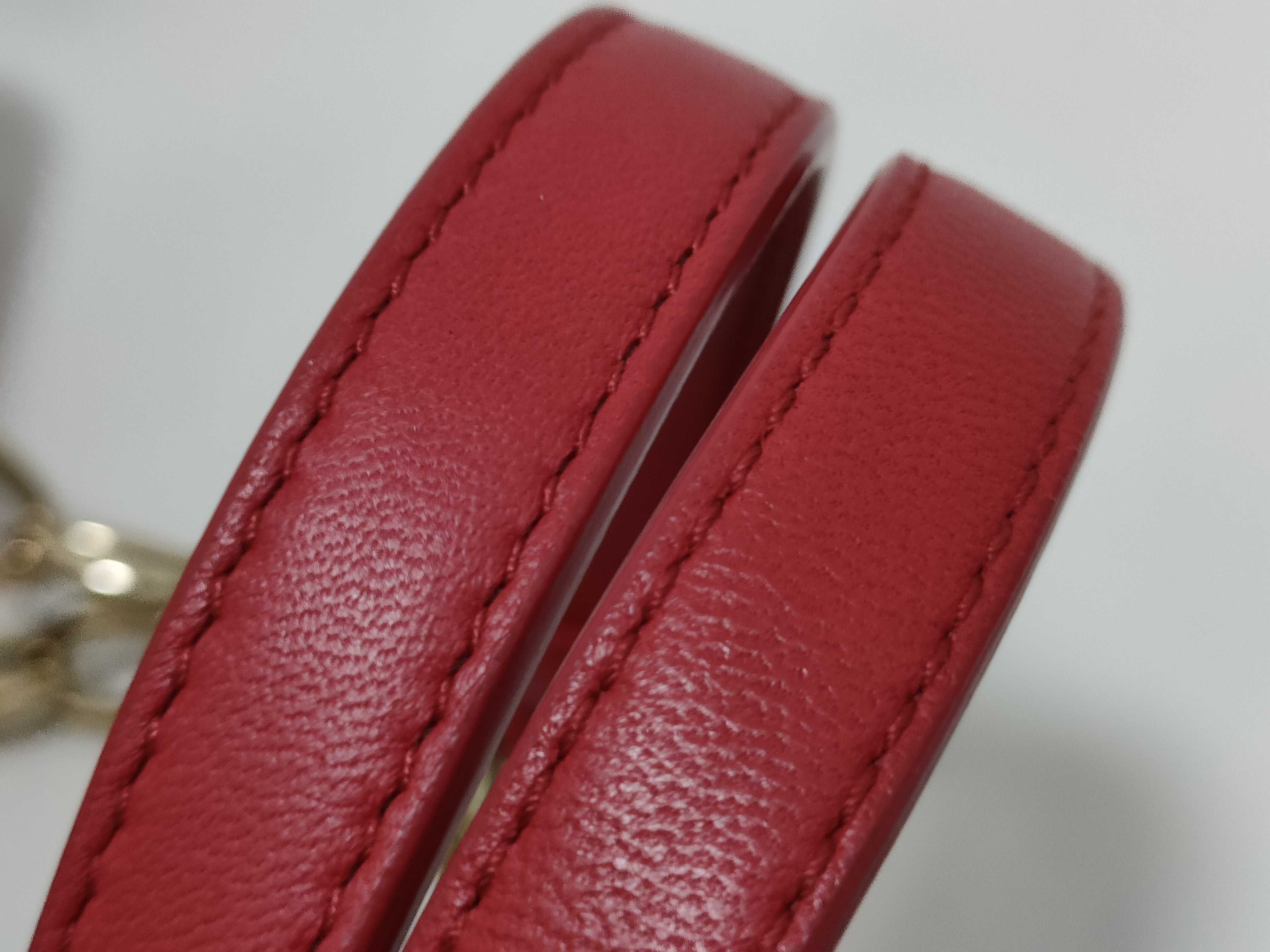 Lady Dior KR- Lady Cannage Leather Chain Tote Bag Red Tote Bag — view 4