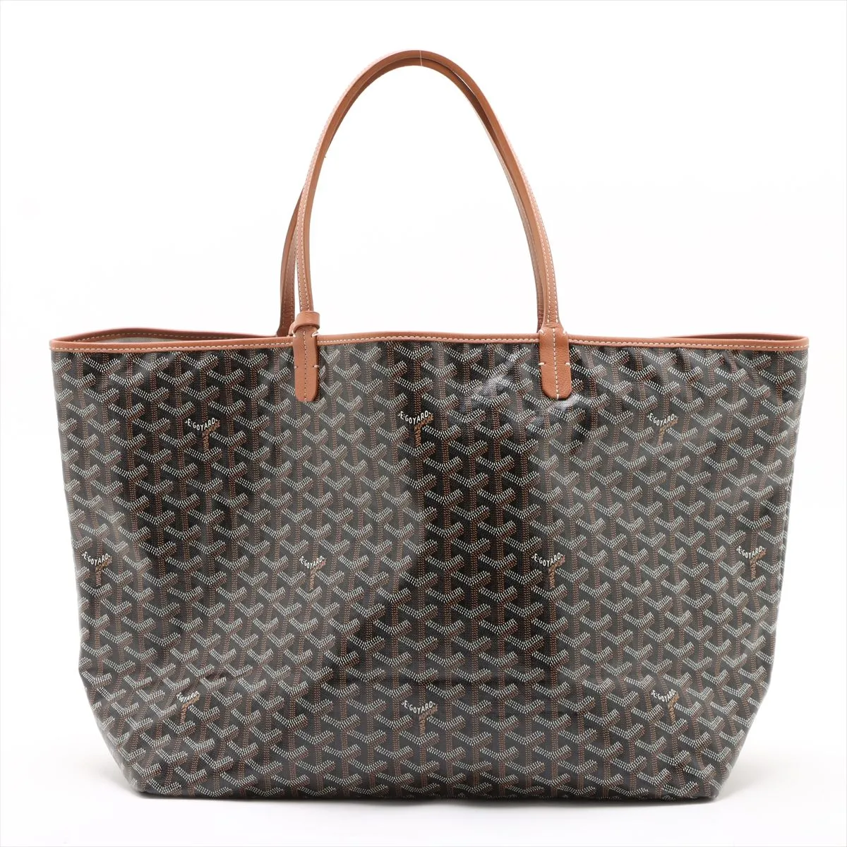 Saint Louis MM PVC x Leather Tote Bag Black — view 2