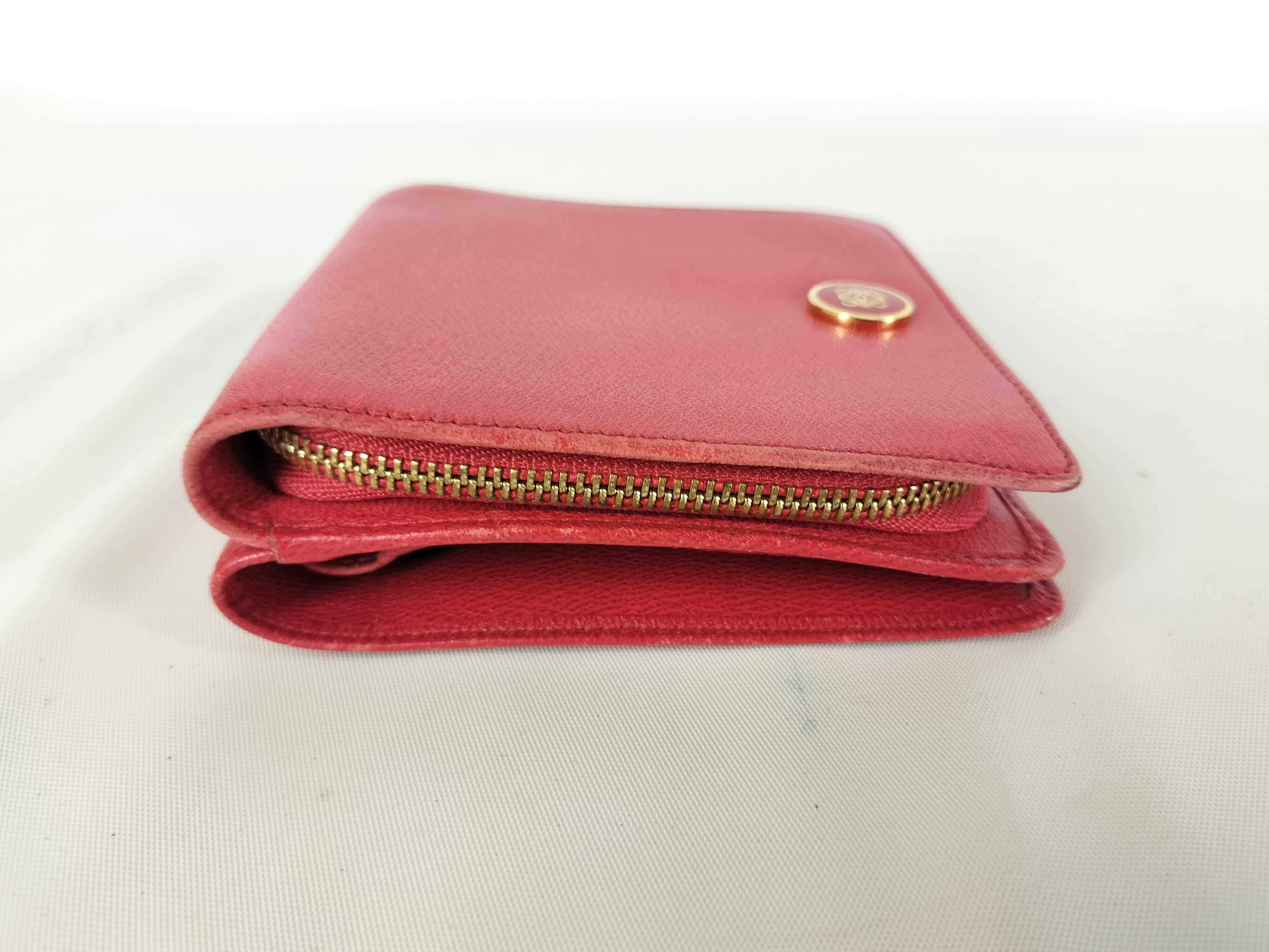 folding wallet, leather, pink wallet — view 3
