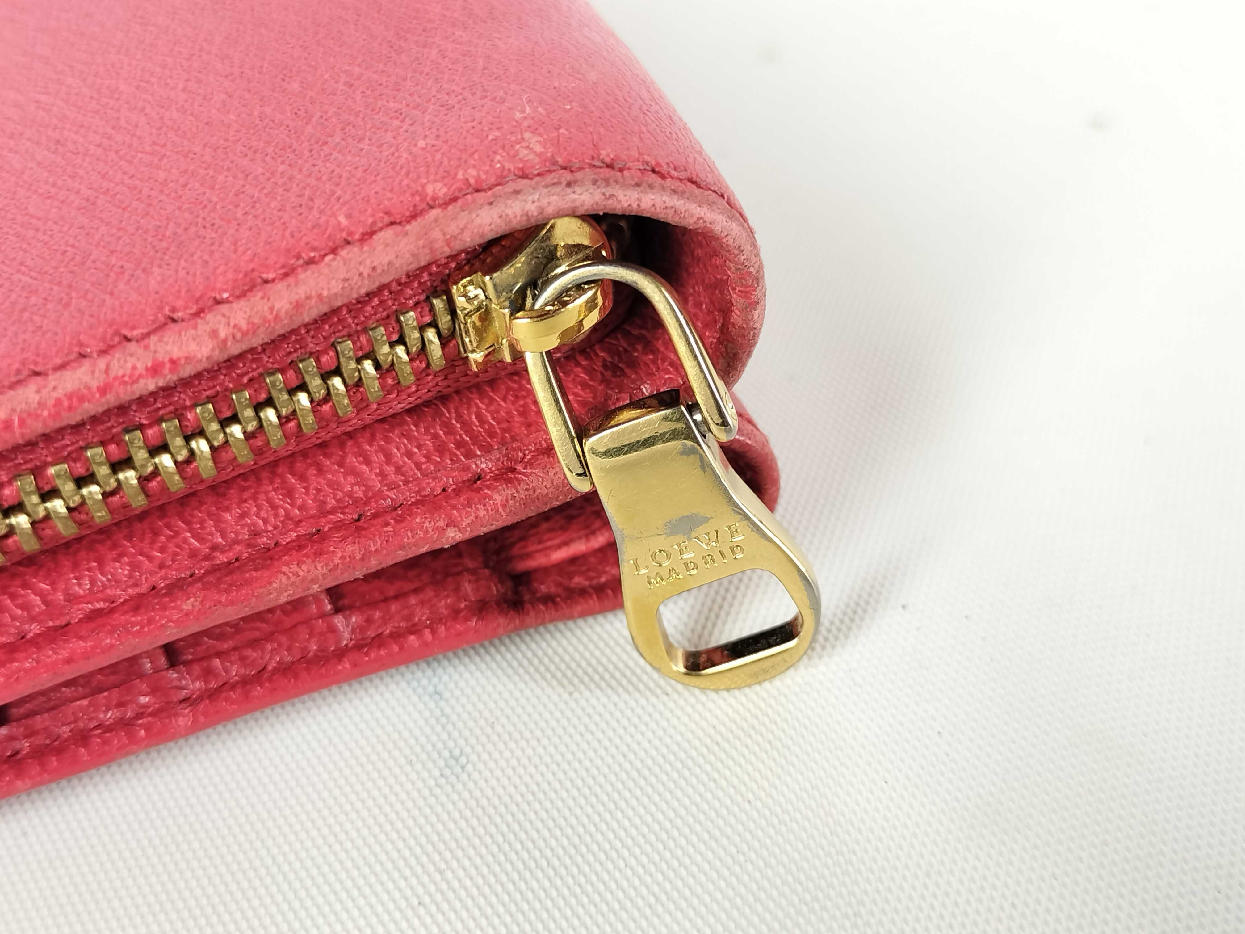 folding wallet, leather, pink wallet — view 6