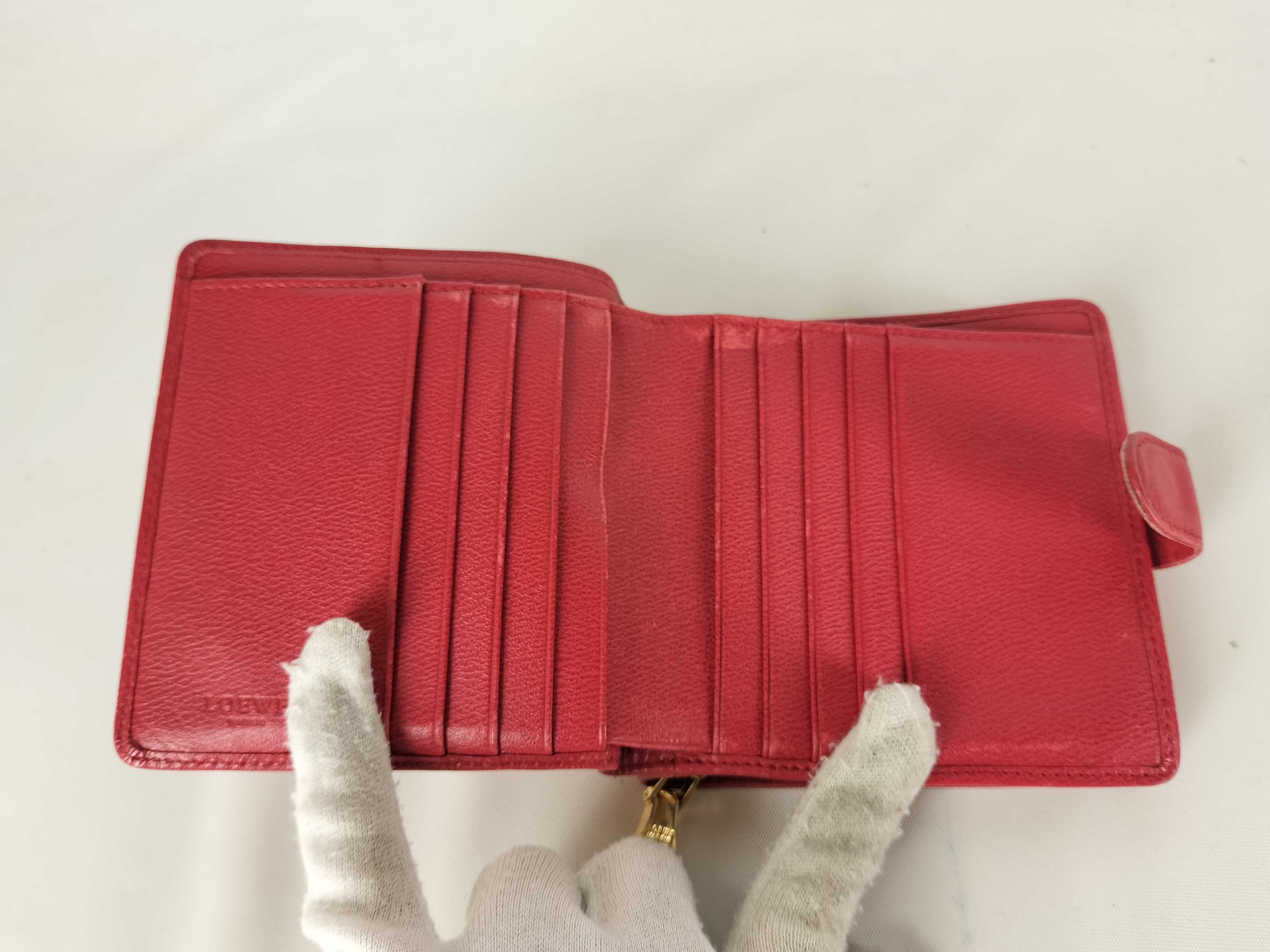 folding wallet, leather, pink wallet — view 8