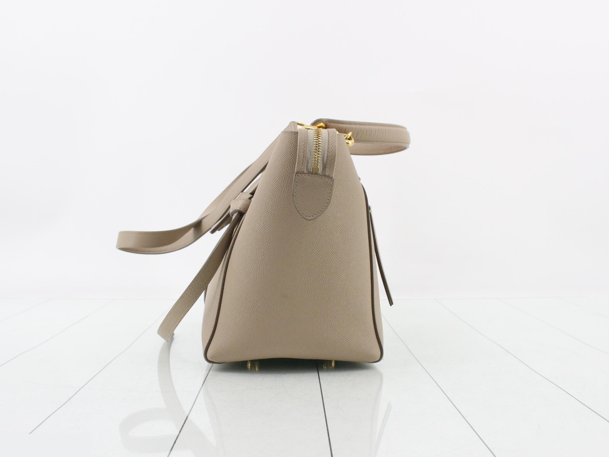 Belt bag mini, leather, 2-way, semi-shoulder/handbag — view 3