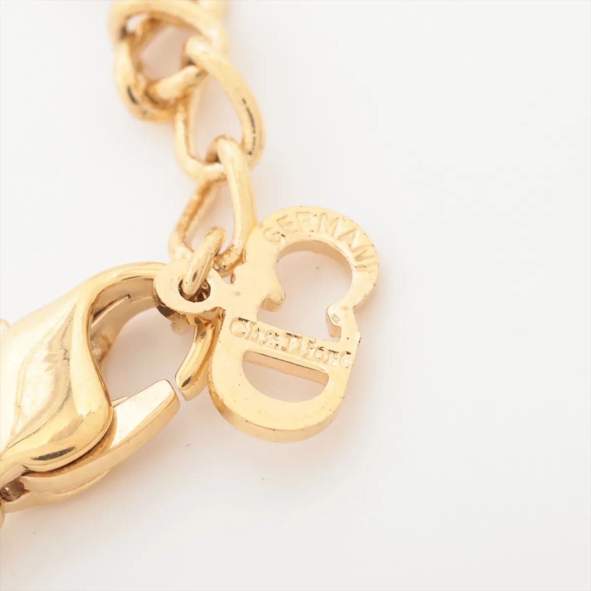 CD Logo Necklace GP Gold — view 4
