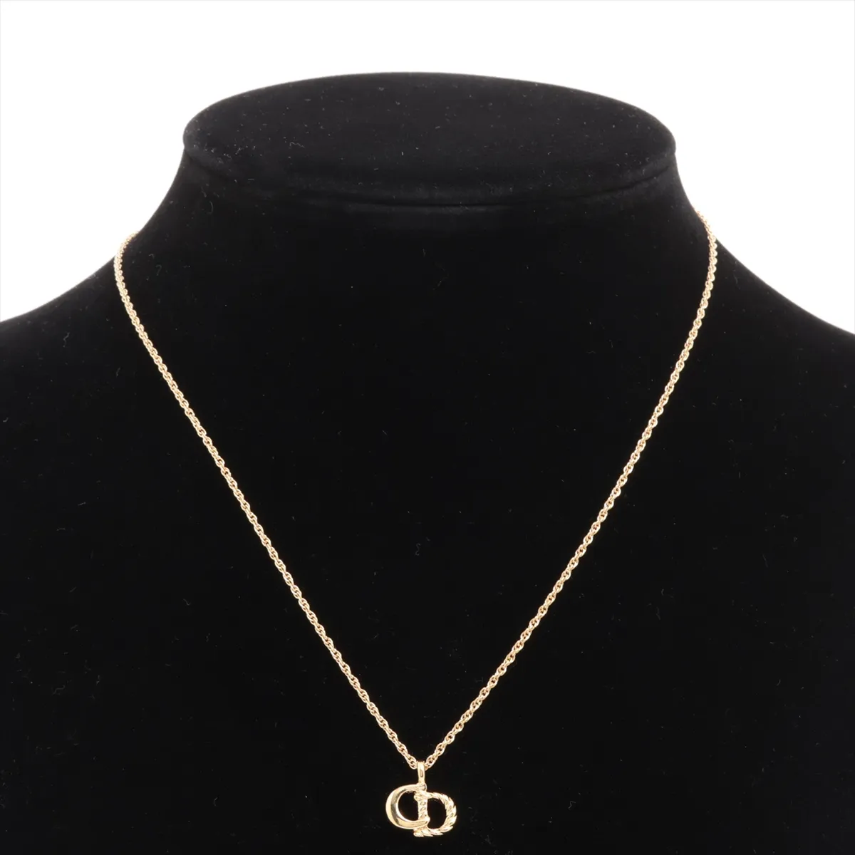 CD Logo Necklace GP Gold — view 5
