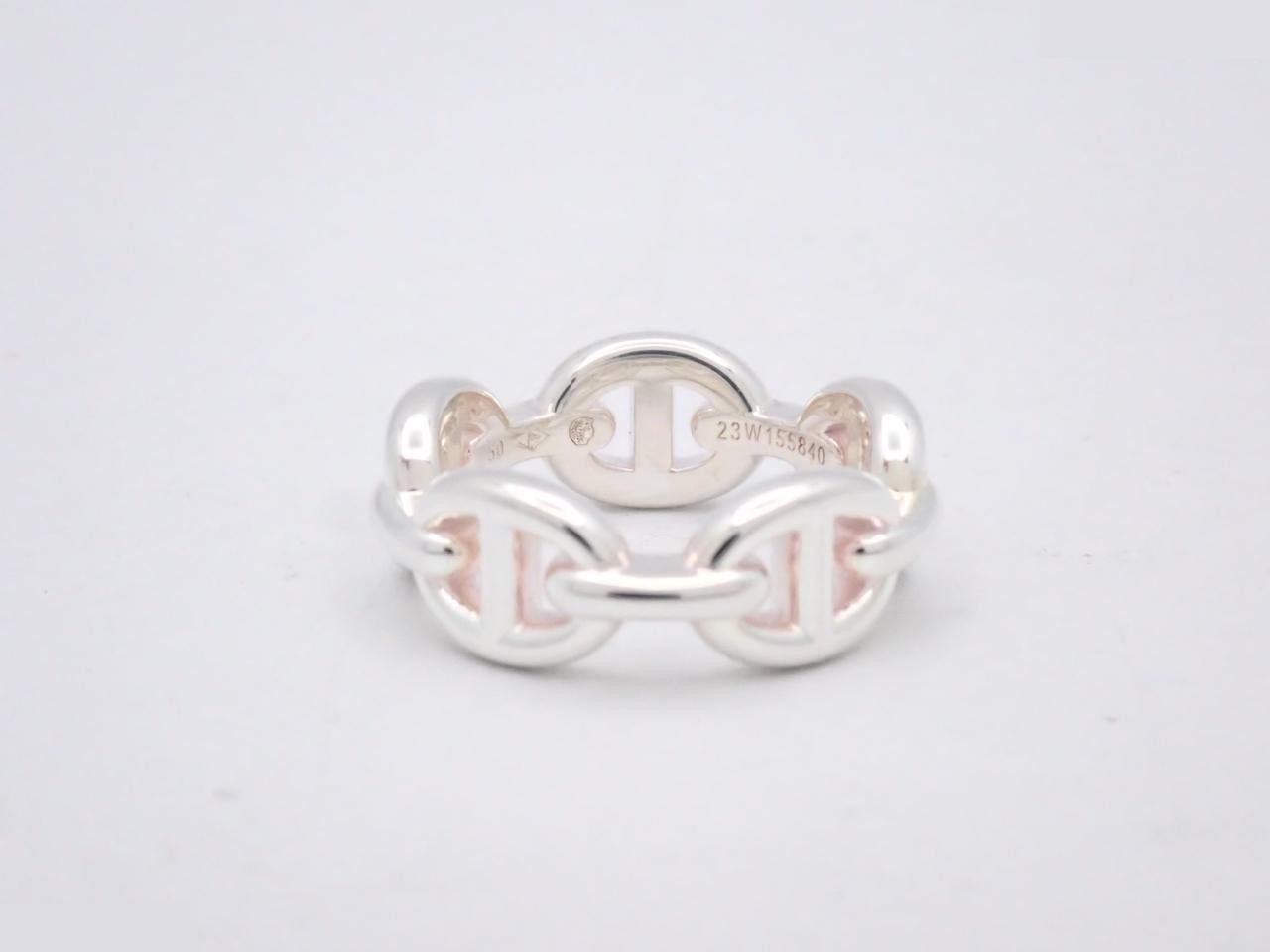 Chaine d'Ancre Enchainée Ring, 925 Sterling Silver, #50, 5.8g — view 2