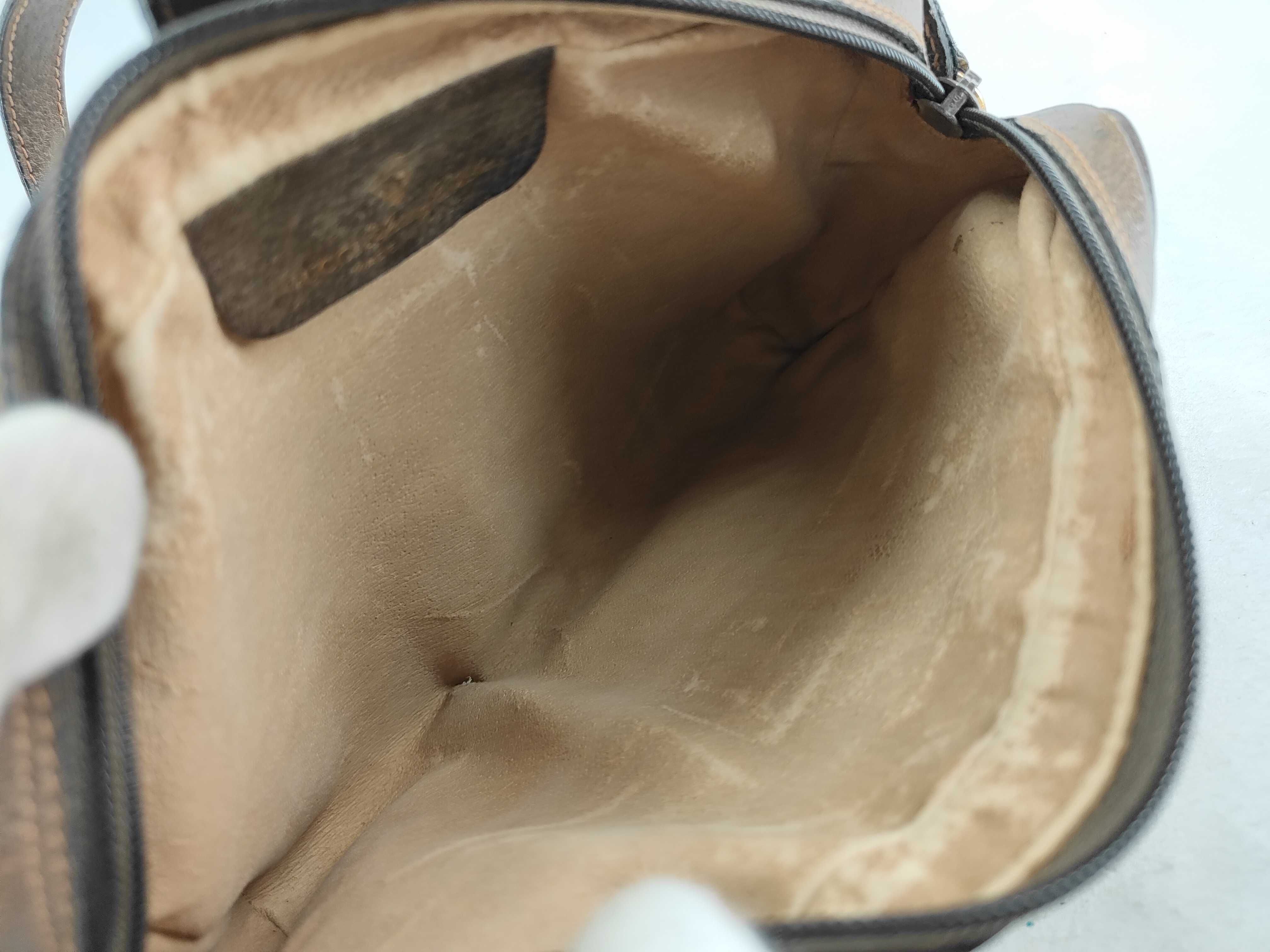 GG Supreme Gucci 89 02 055 GG Supreme Sherry Shoulder Bag PVC Leather Beige Shoulder Bag — view 12