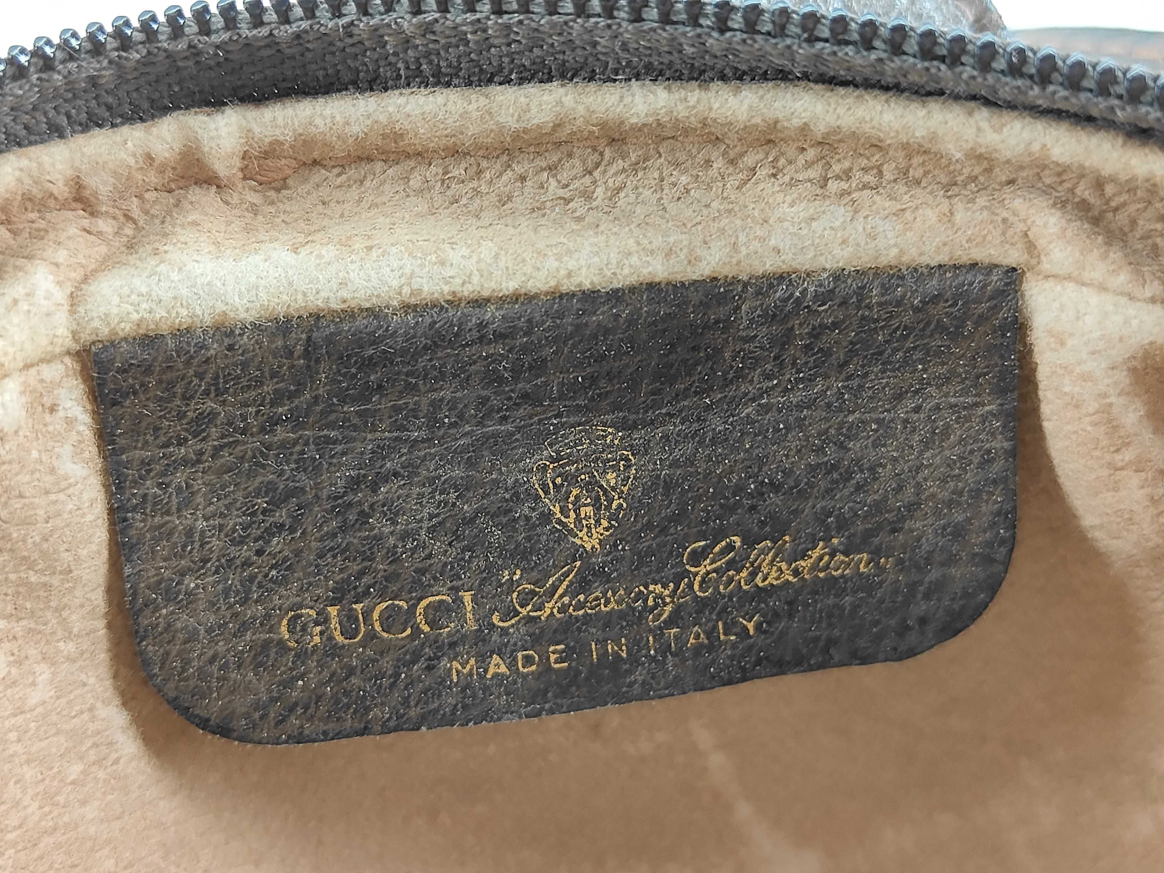 GG Supreme Gucci 89 02 055 GG Supreme Sherry Shoulder Bag PVC Leather Beige Shoulder Bag — view 13