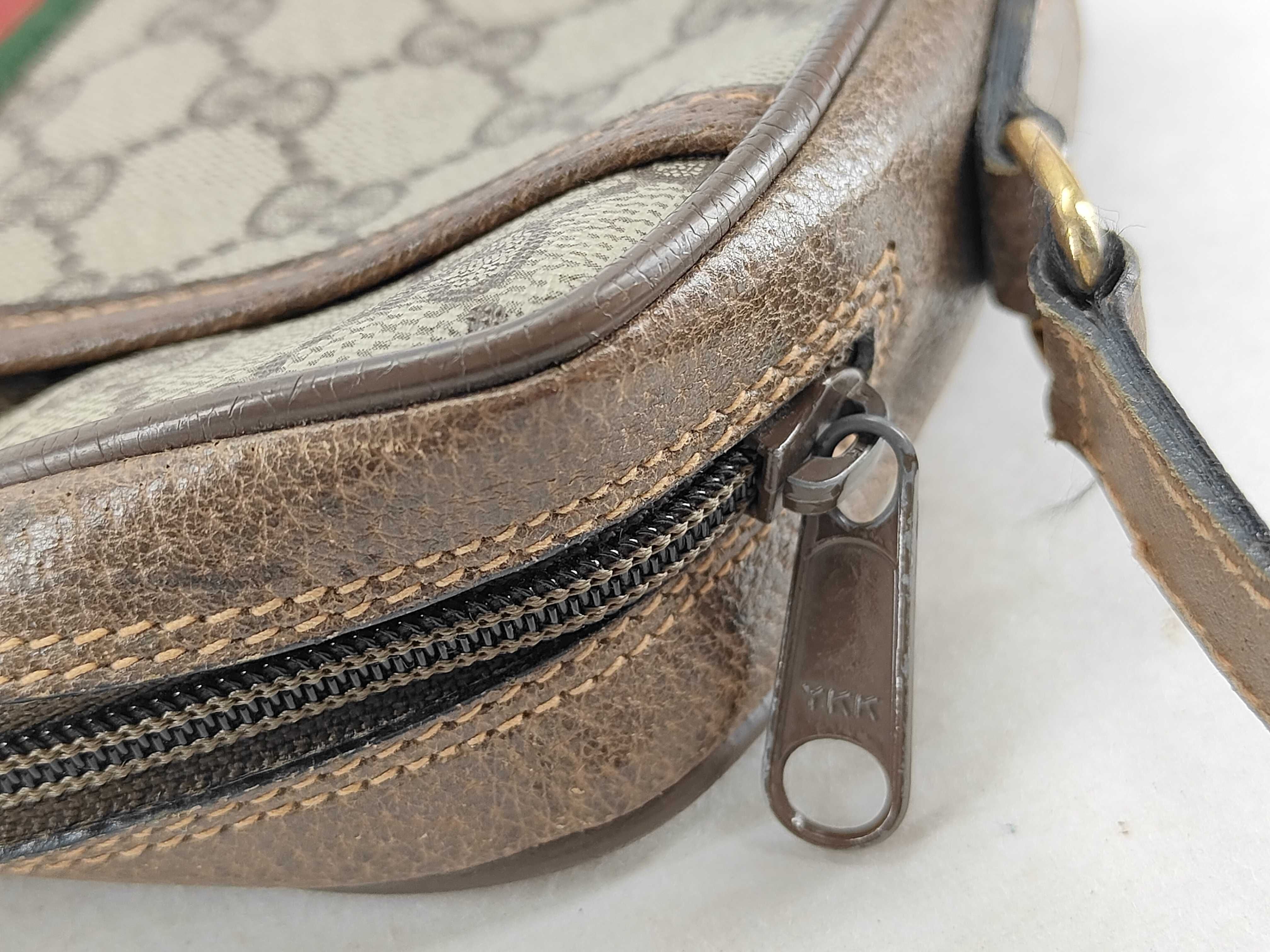 GG Supreme Gucci 89 02 055 GG Supreme Sherry Shoulder Bag PVC Leather Beige Shoulder Bag — view 8