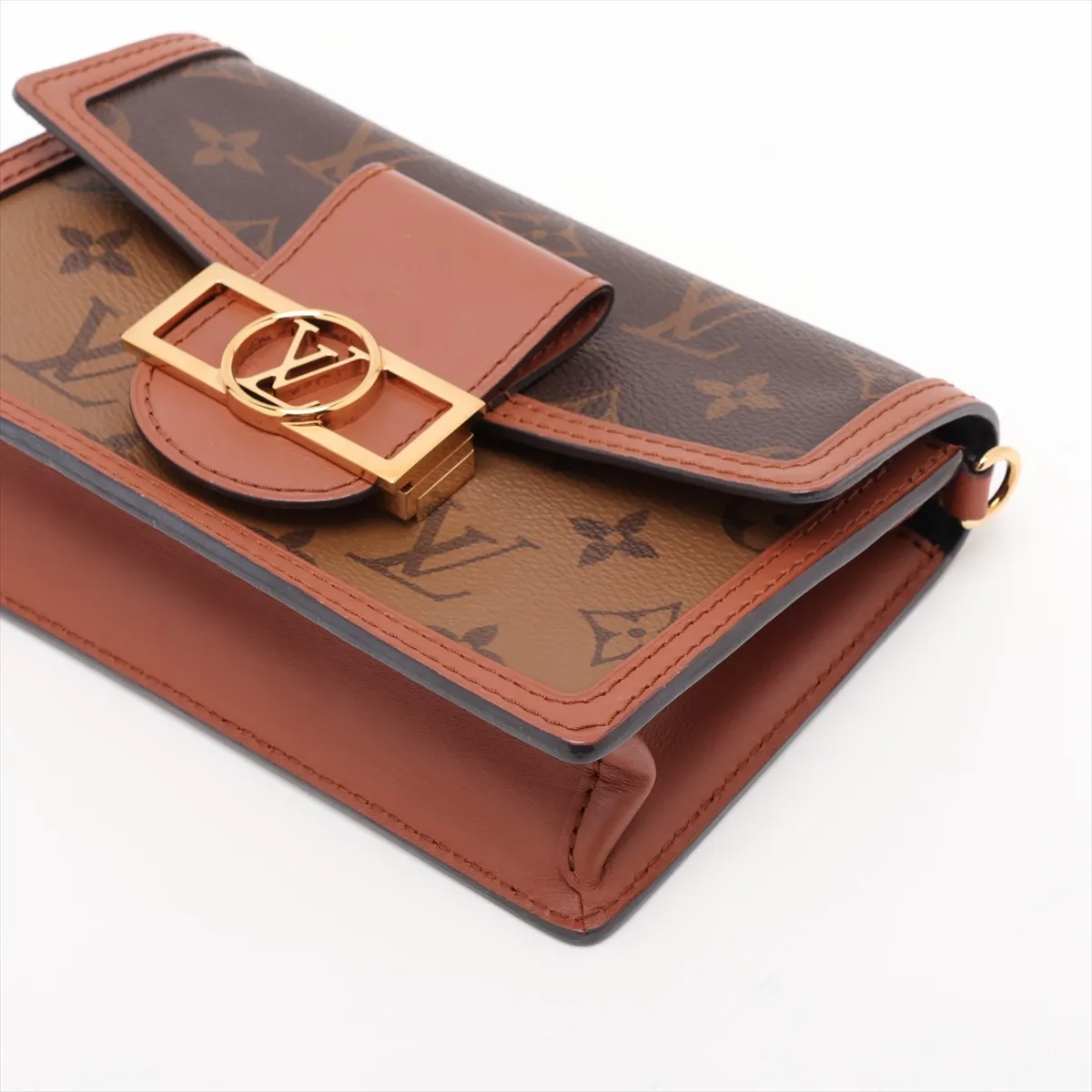Monogram Reverse Portefeuille Dauphine M68746 Brown (RFID detected) — view 3
