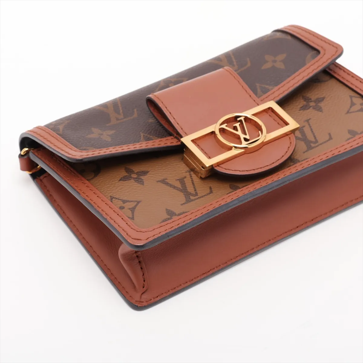 Monogram Reverse Portefeuille Dauphine M68746 Brown (RFID detected) — view 4