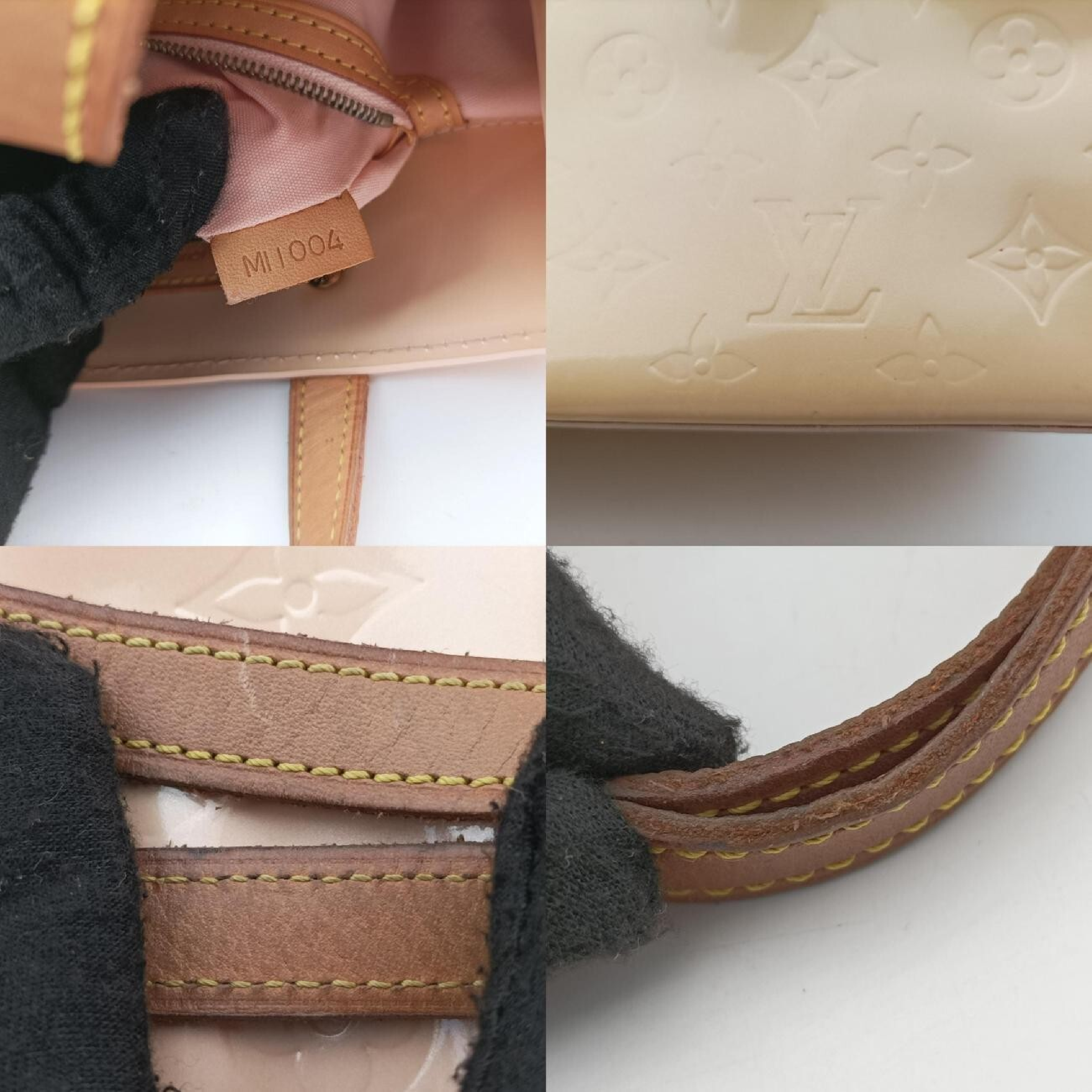 Lead PM Beige Vernis M91144 MI1004 Handbag — view 8
