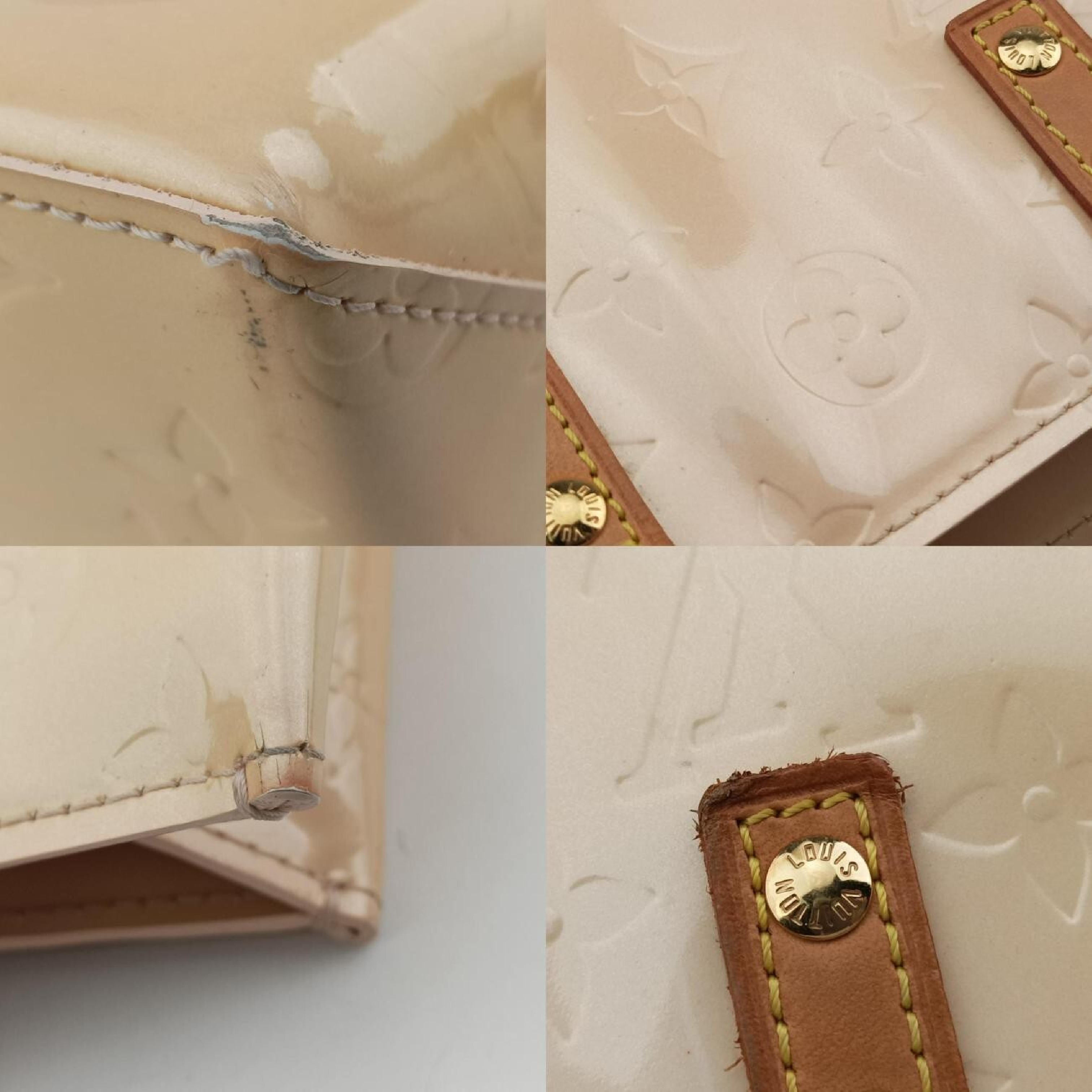 Lead PM Beige Vernis M91144 MI1004 Handbag — view 10