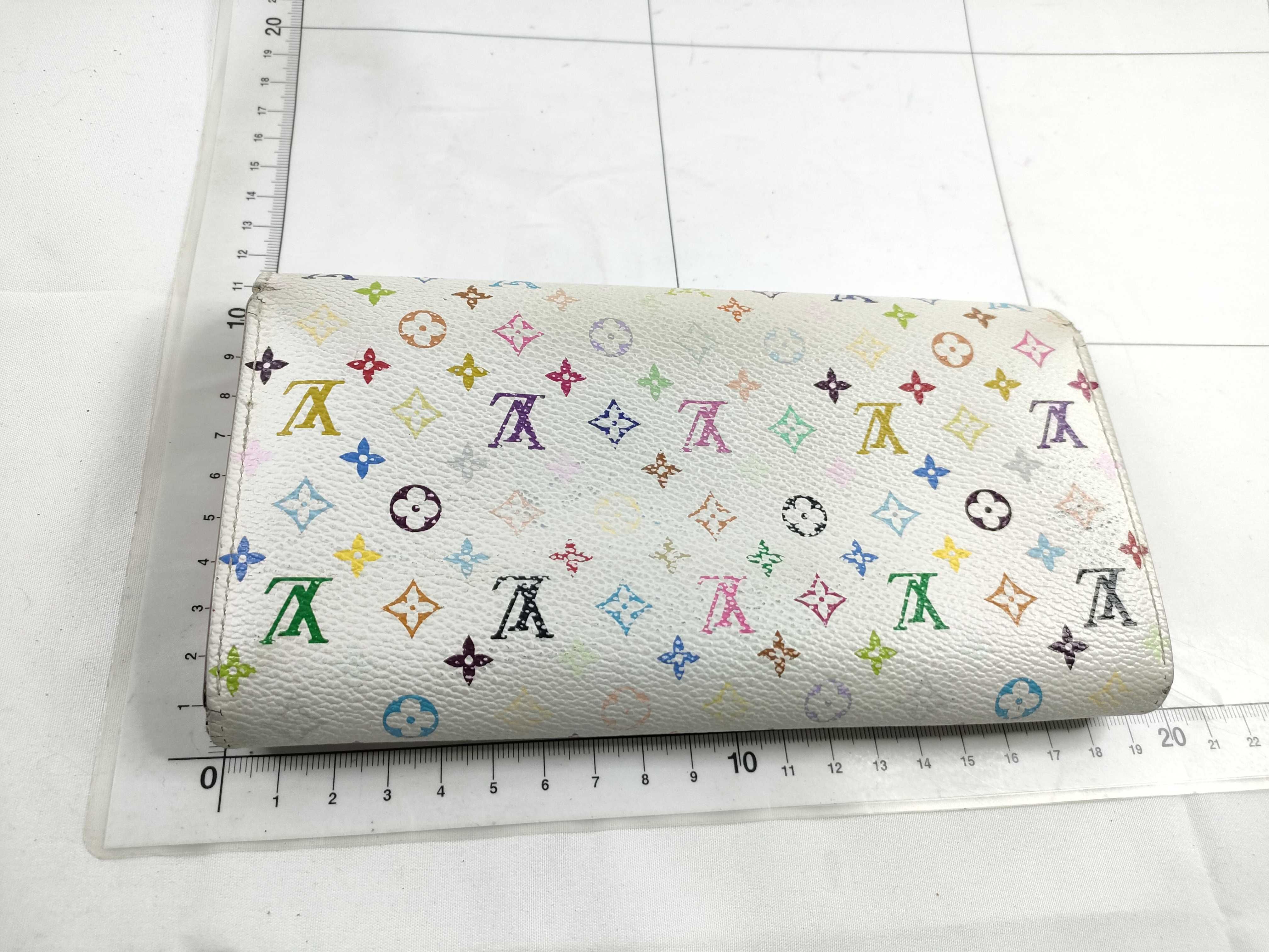 Monogram Multicolor LV Portefeuille Sarah Blanc Wallet — view 2