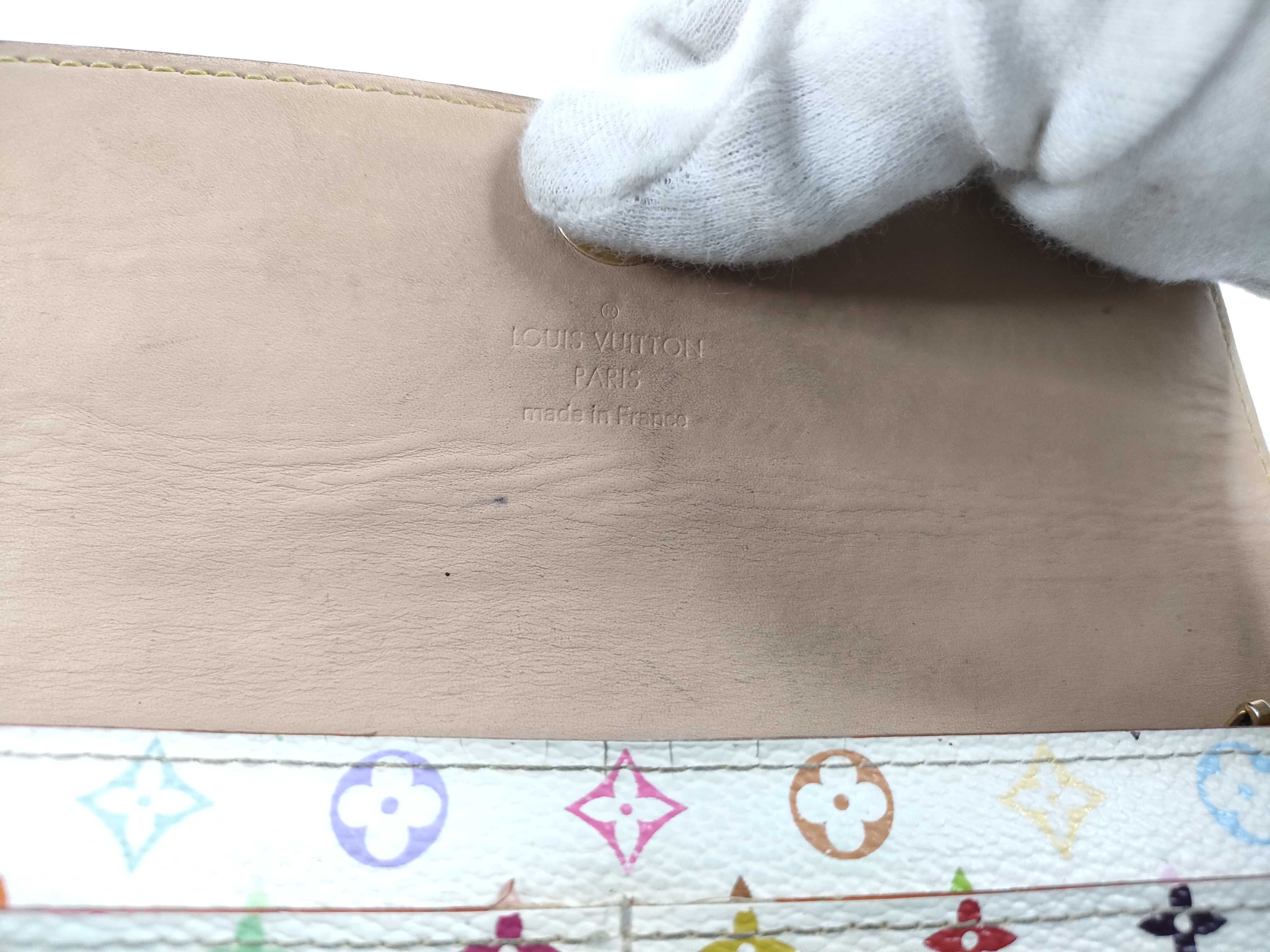 Monogram Multicolor LV Portefeuille Sarah Blanc Wallet — view 10