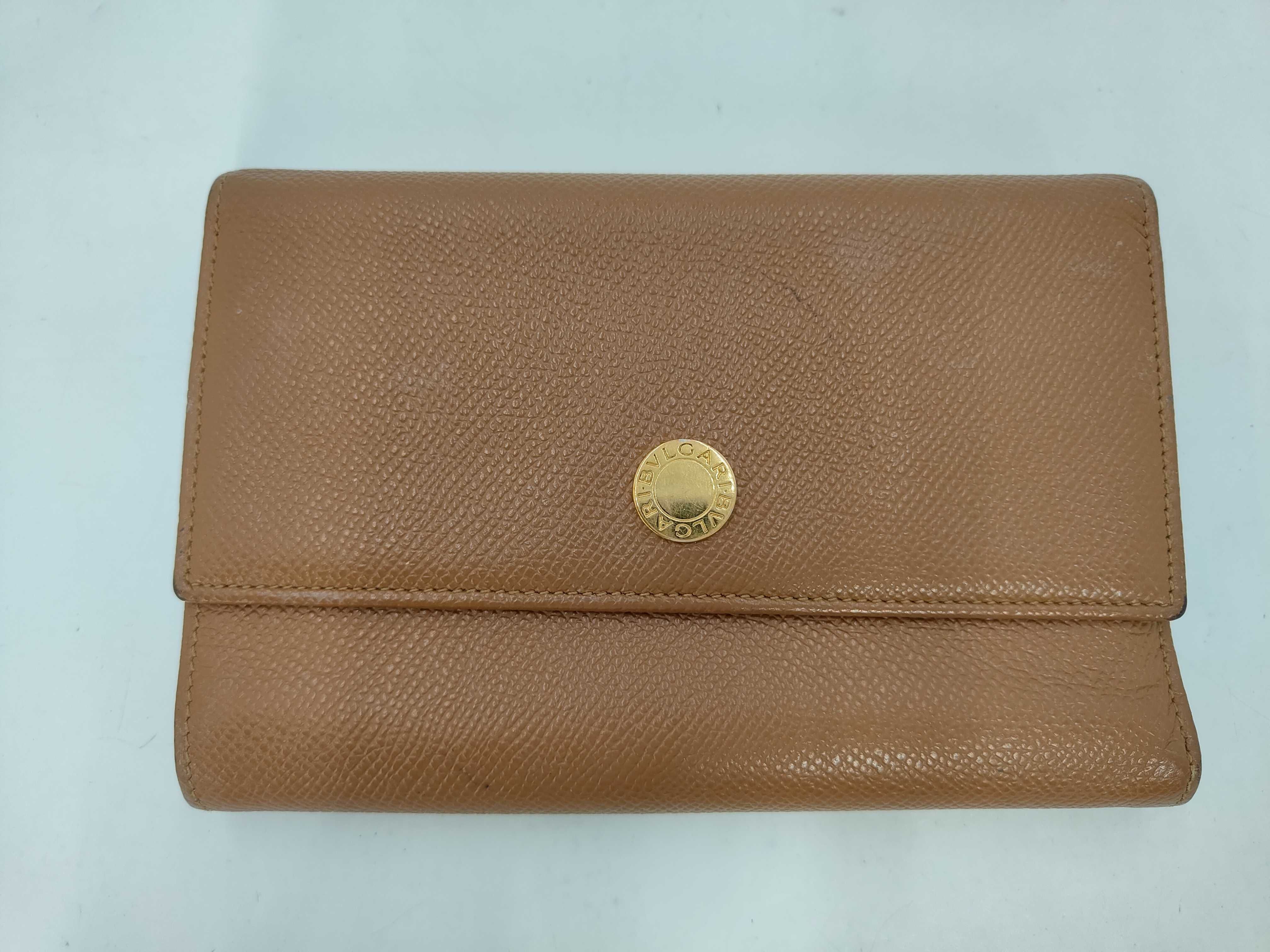 B.zero1 Brown Bi-fold Wallet