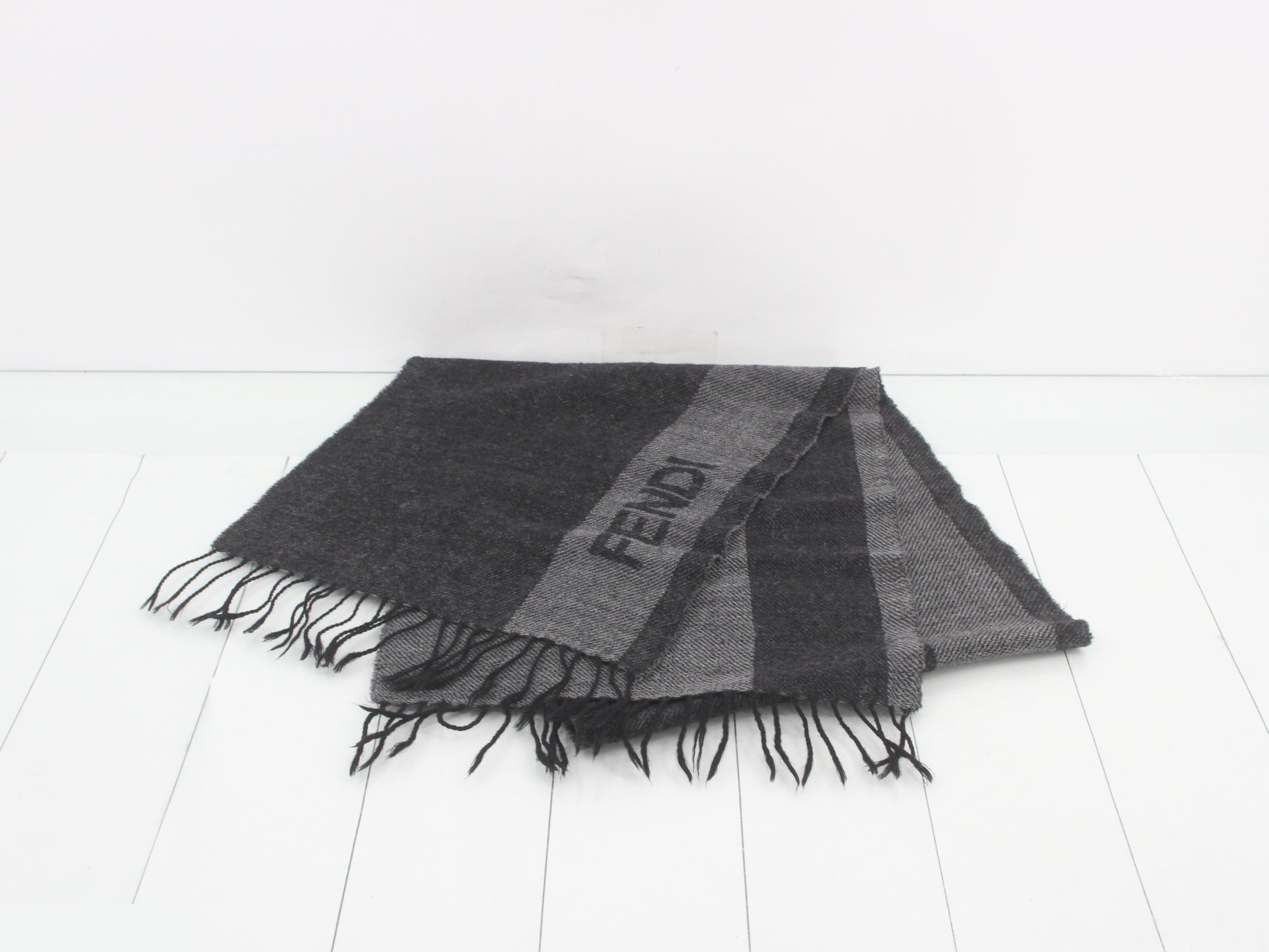 logo scarf with tags — view 2