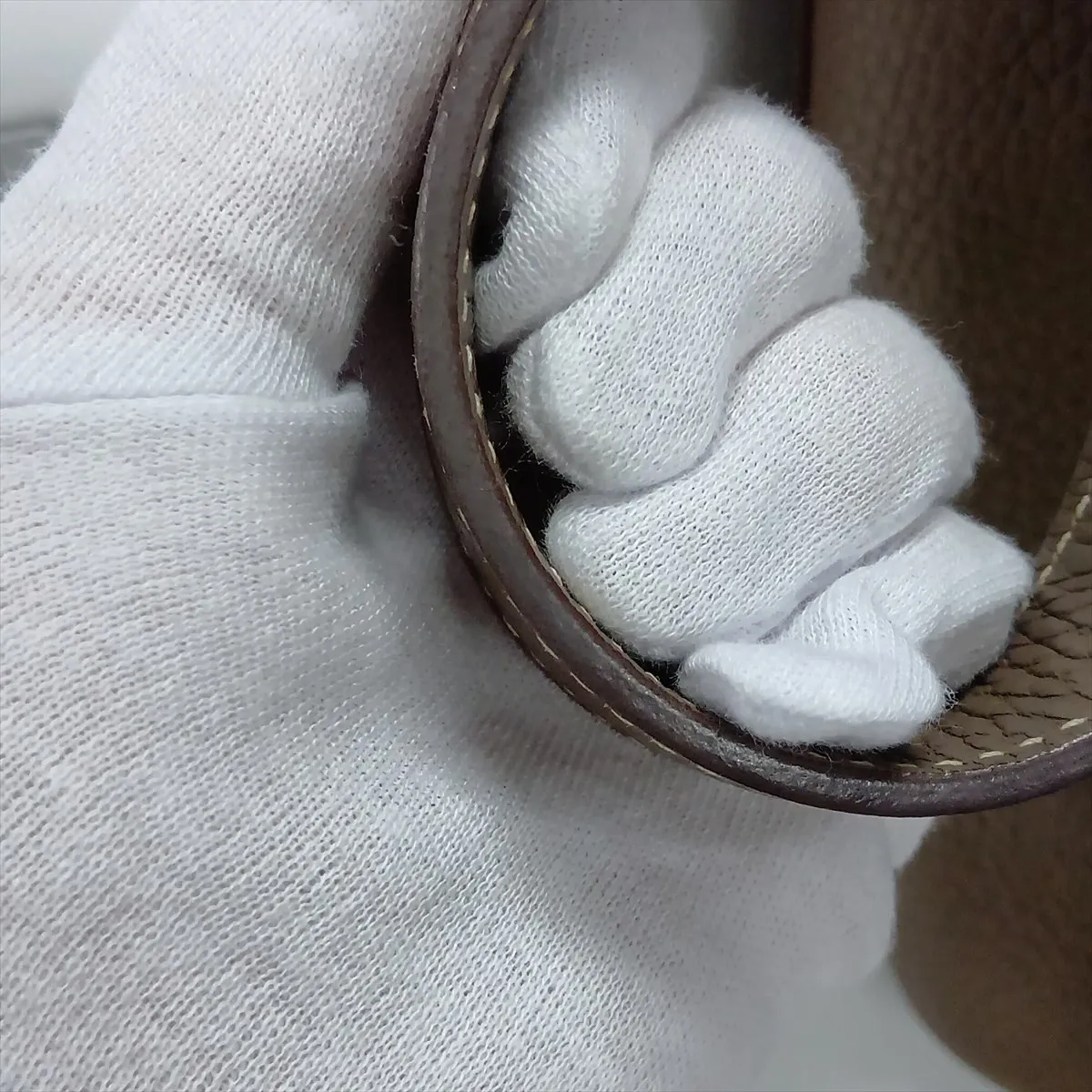 Picotin Lock 18 PM, Taurillon Clemence leather, Etoupe, silver hardware R: 2014 — view 10