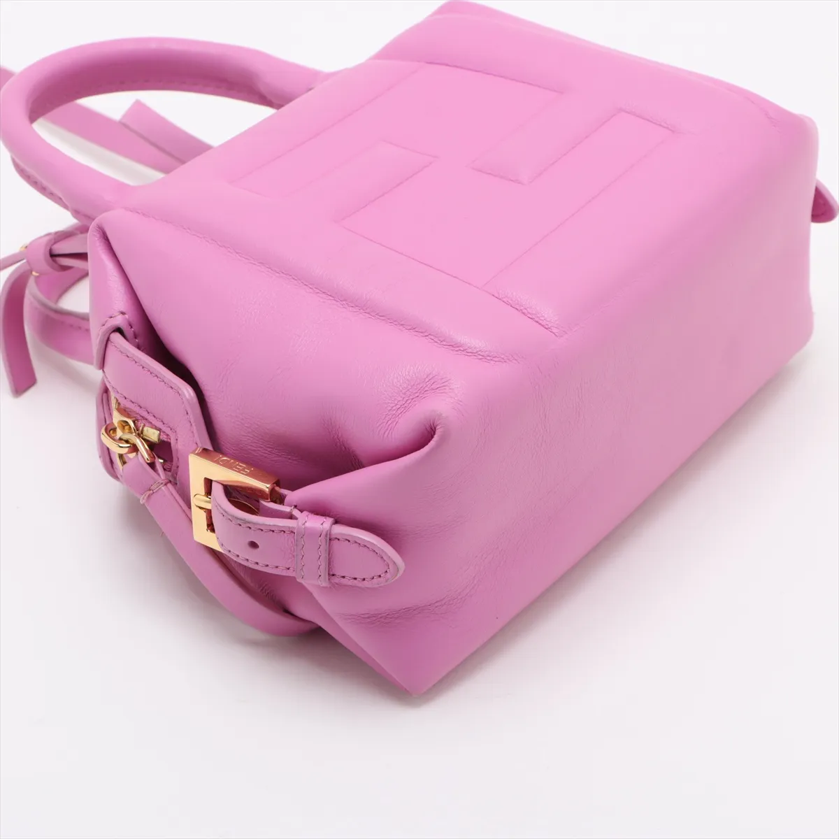 leather 2WAY handbag pink 8BS089 — view 4
