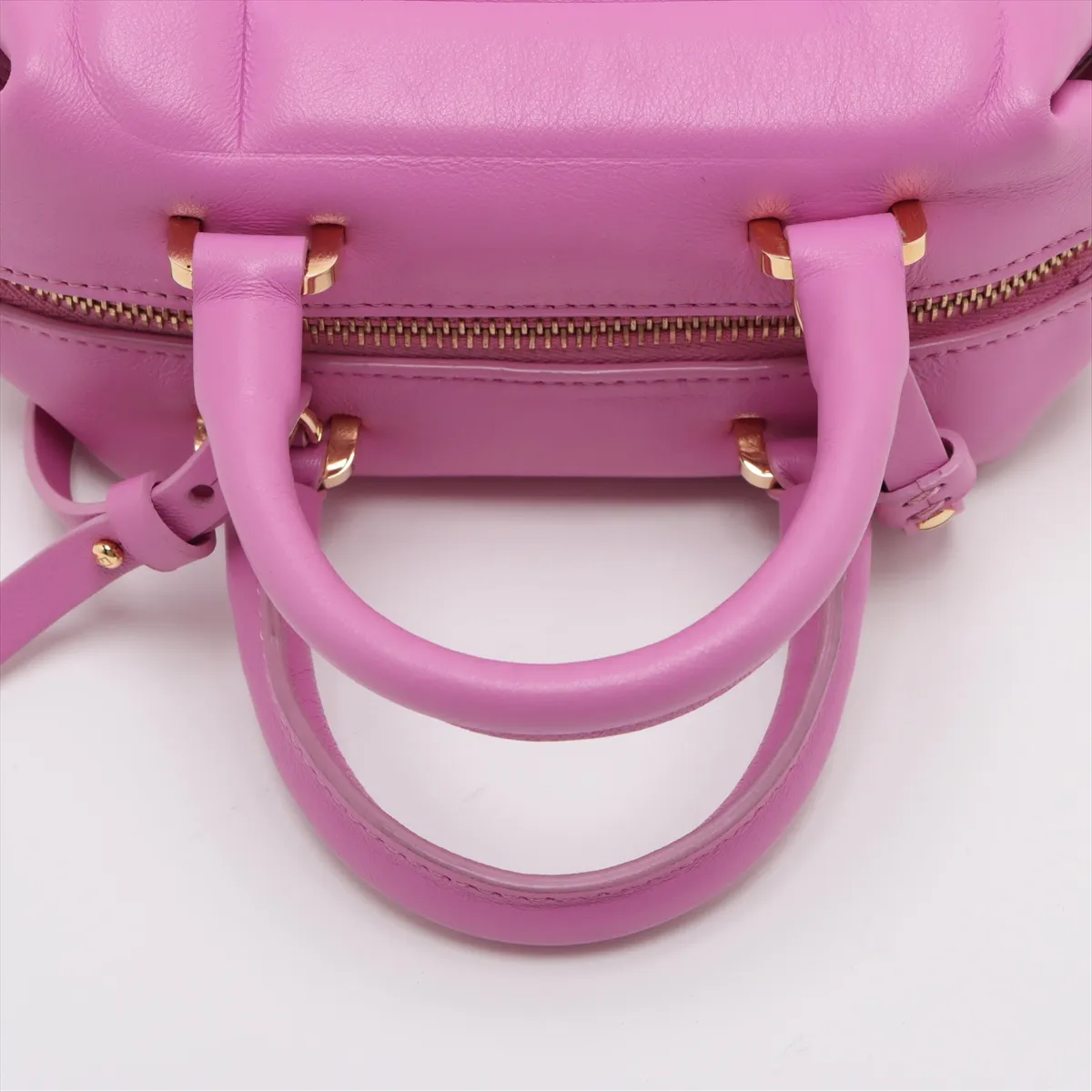 leather 2WAY handbag pink 8BS089 — view 5