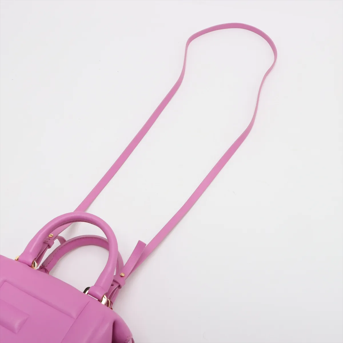 leather 2WAY handbag pink 8BS089 — view 7