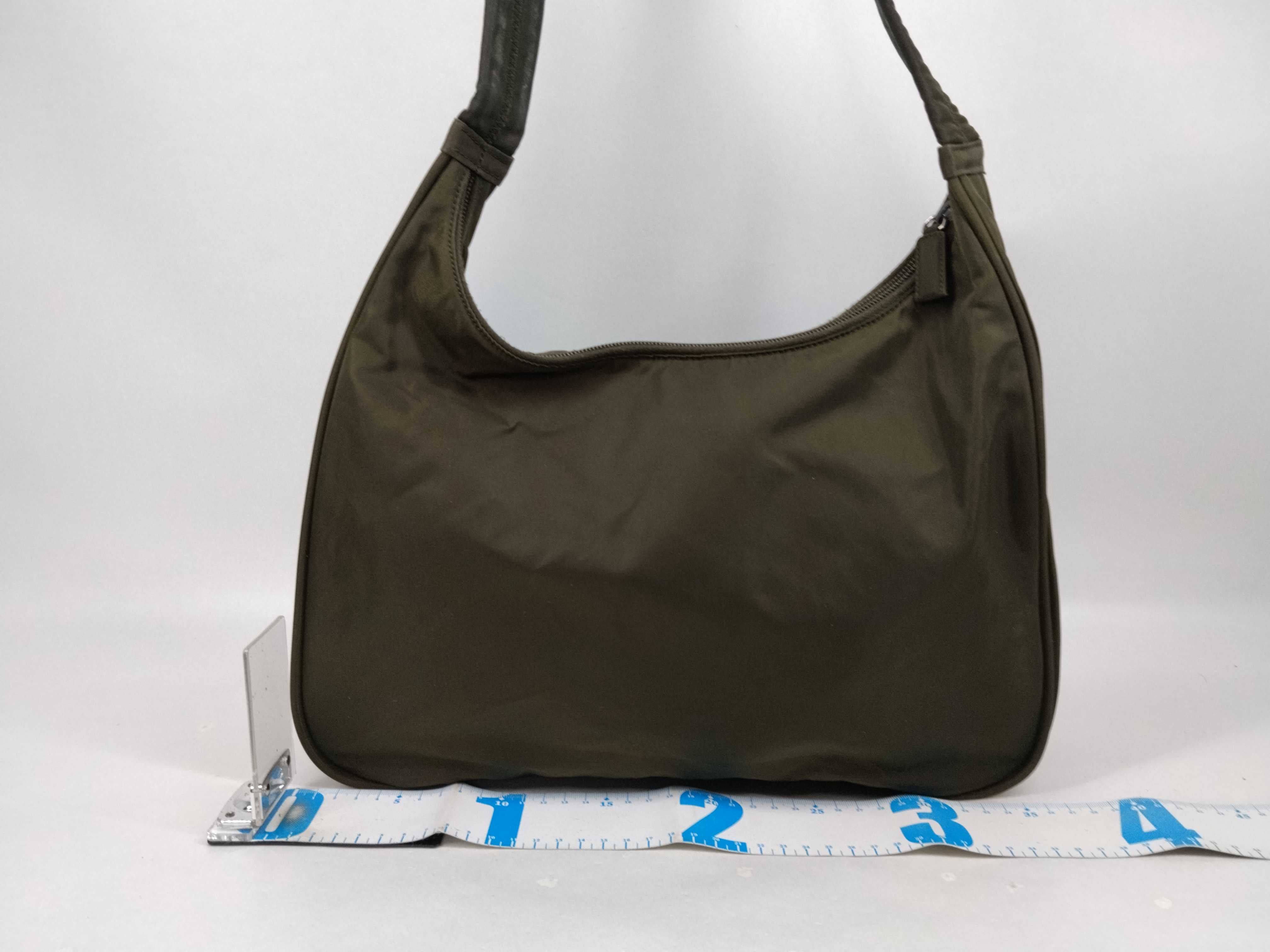Nylon One-Shoulder Khaki Shoulder Bag — view 2