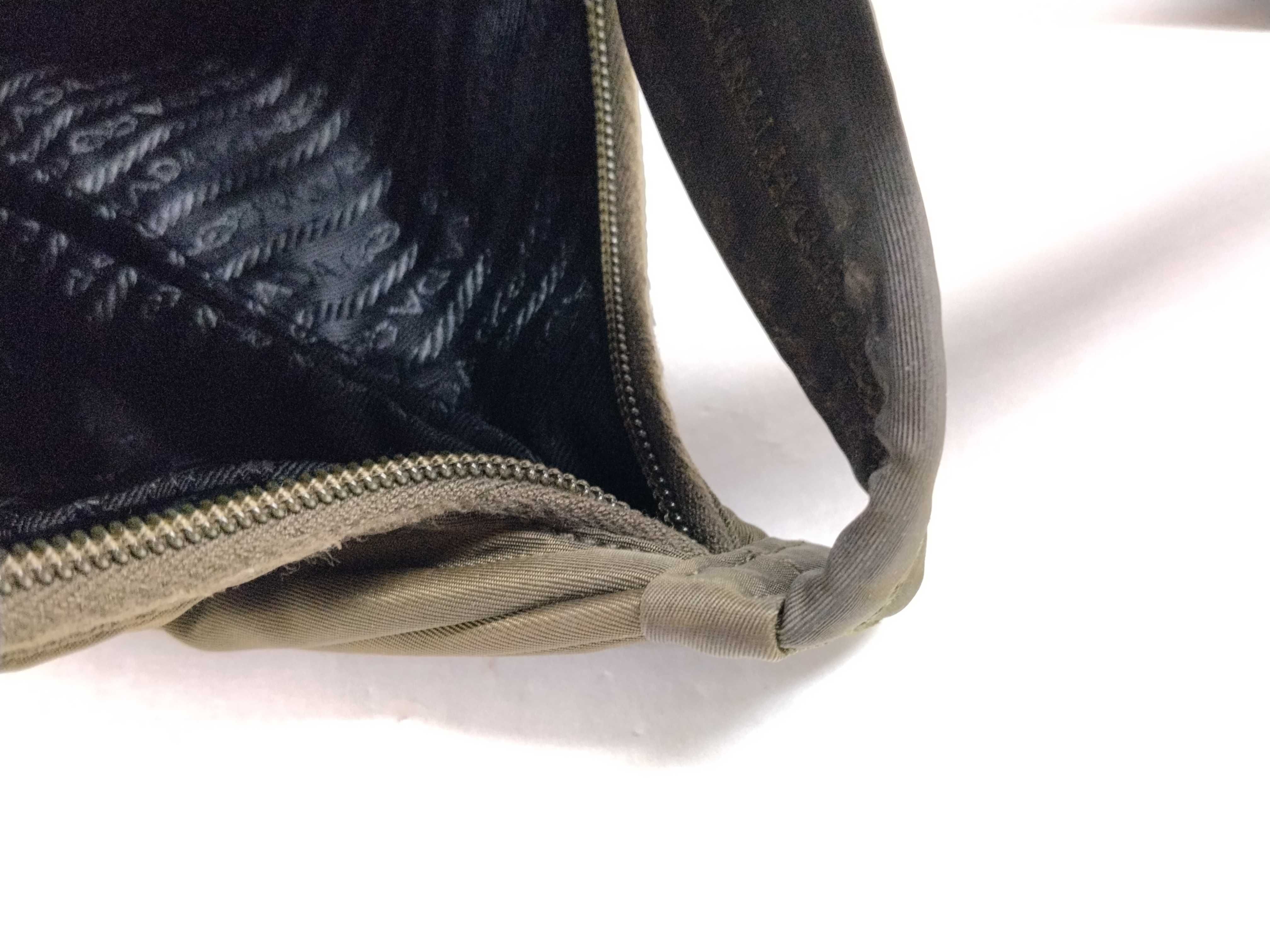 Nylon One-Shoulder Khaki Shoulder Bag — view 13