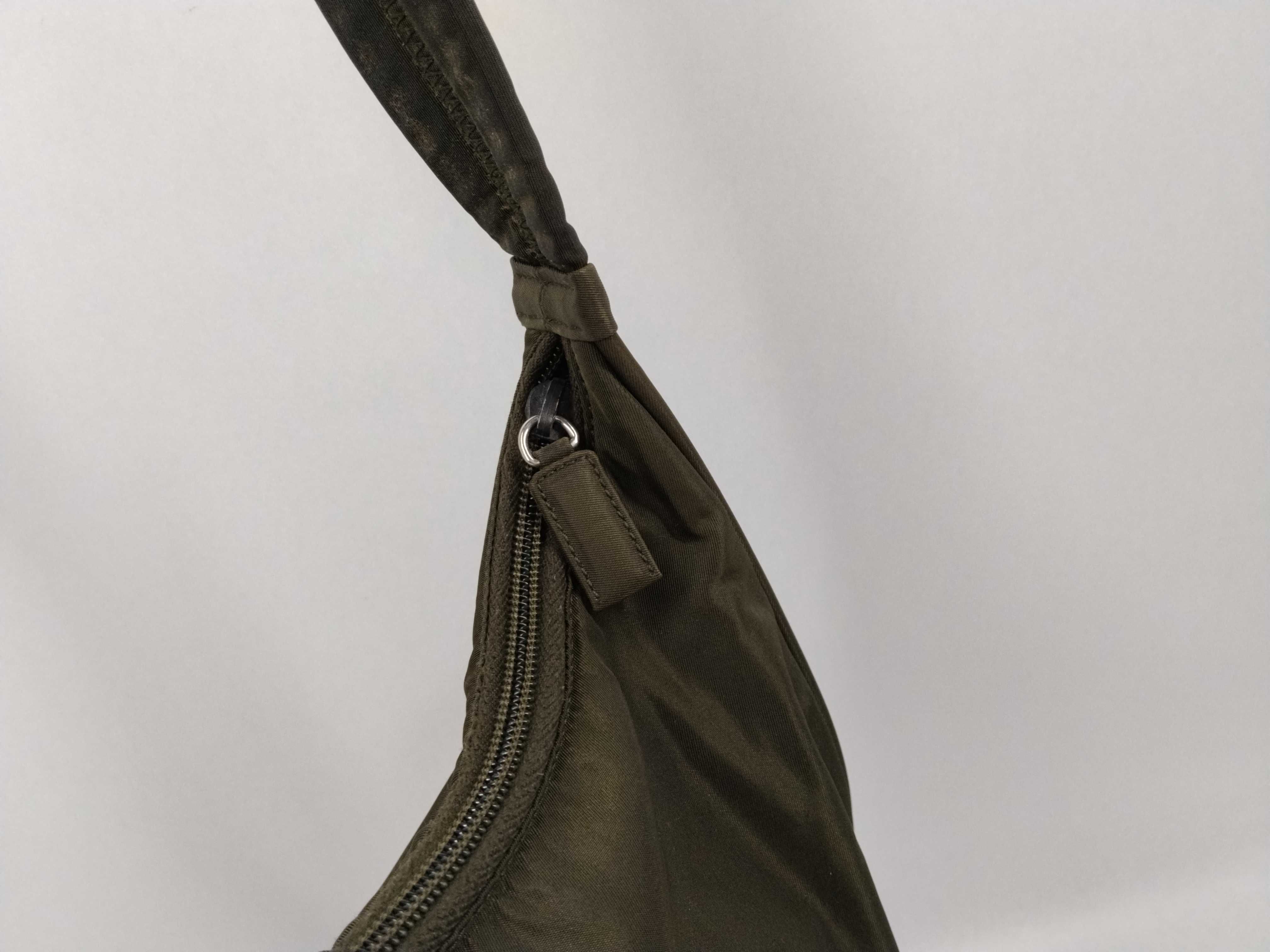 Nylon One-Shoulder Khaki Shoulder Bag — view 5