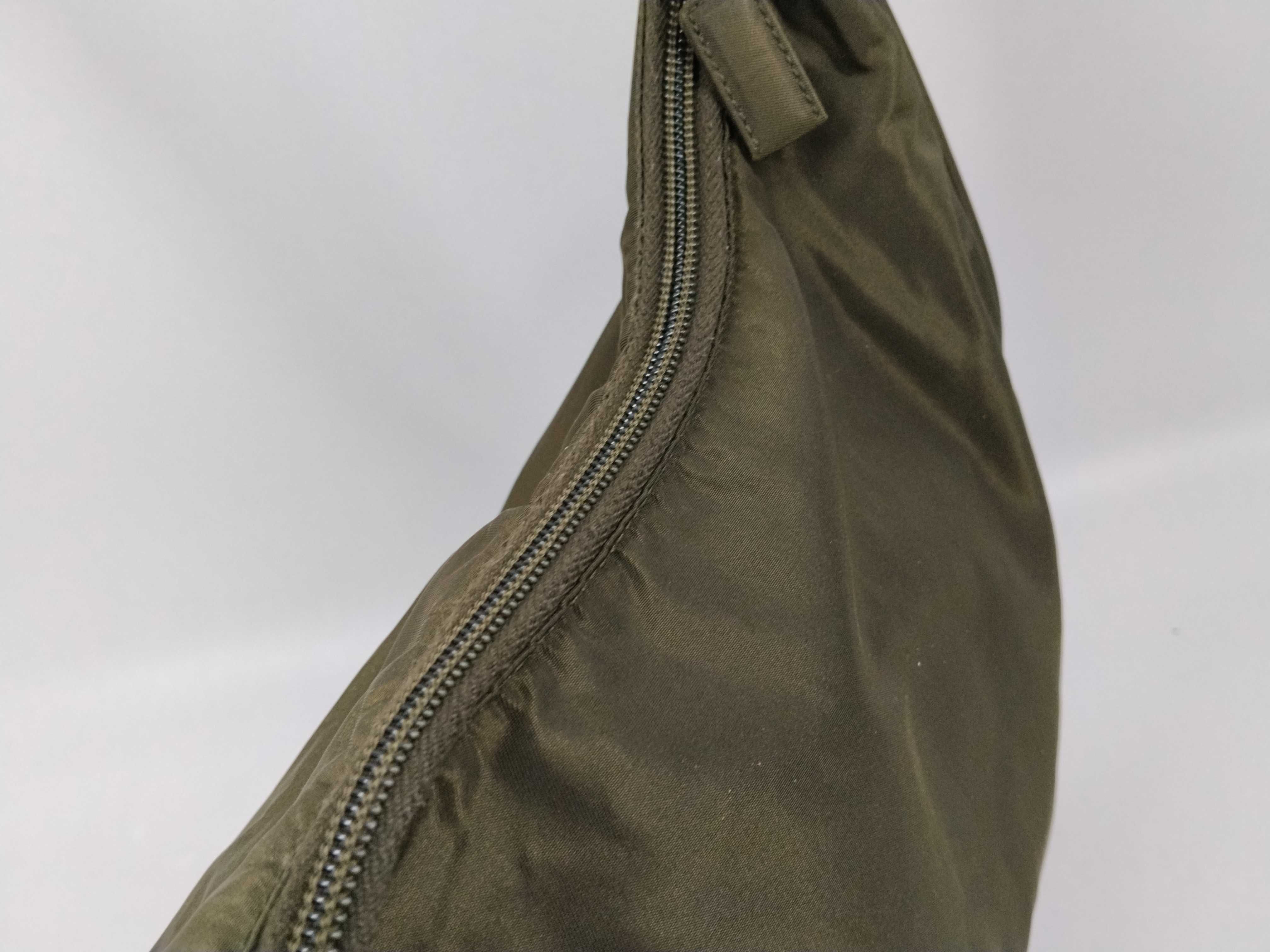 Nylon One-Shoulder Khaki Shoulder Bag — view 6
