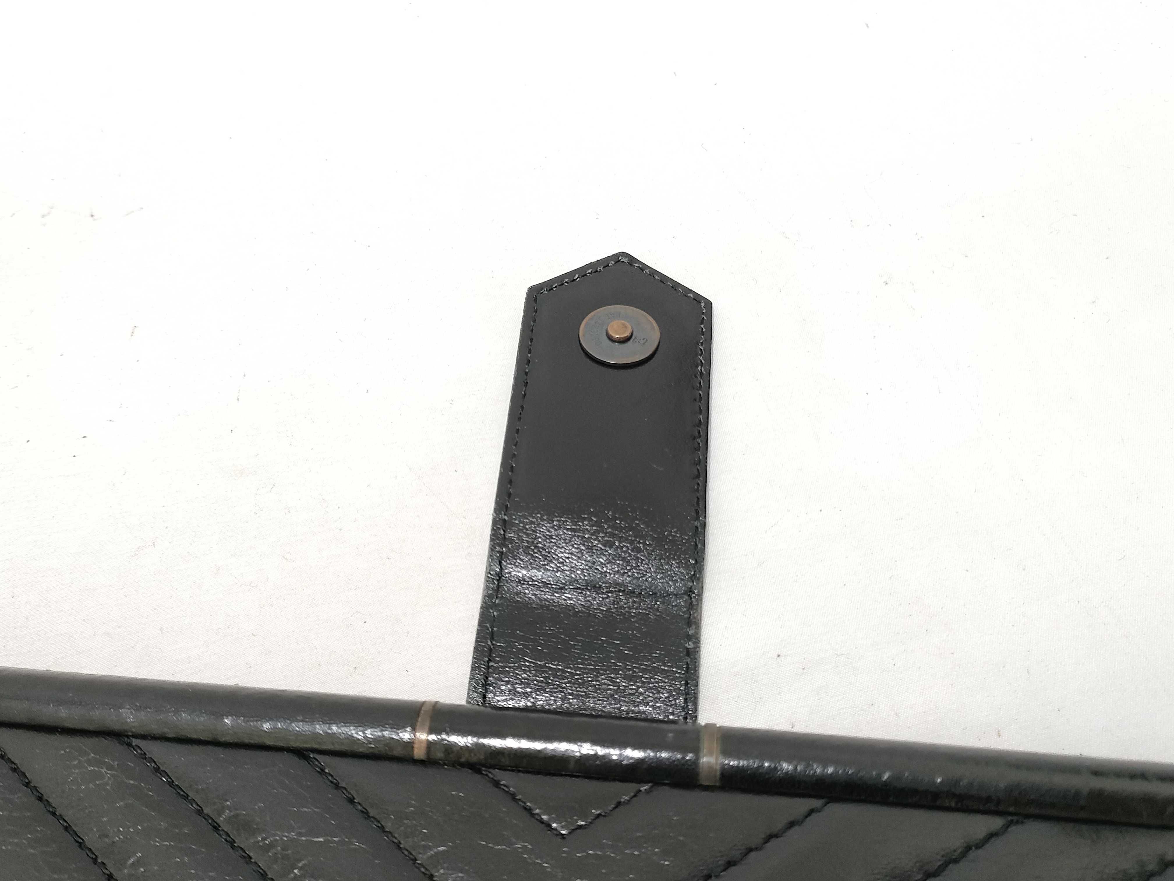 V-stitch clutch bag — view 5