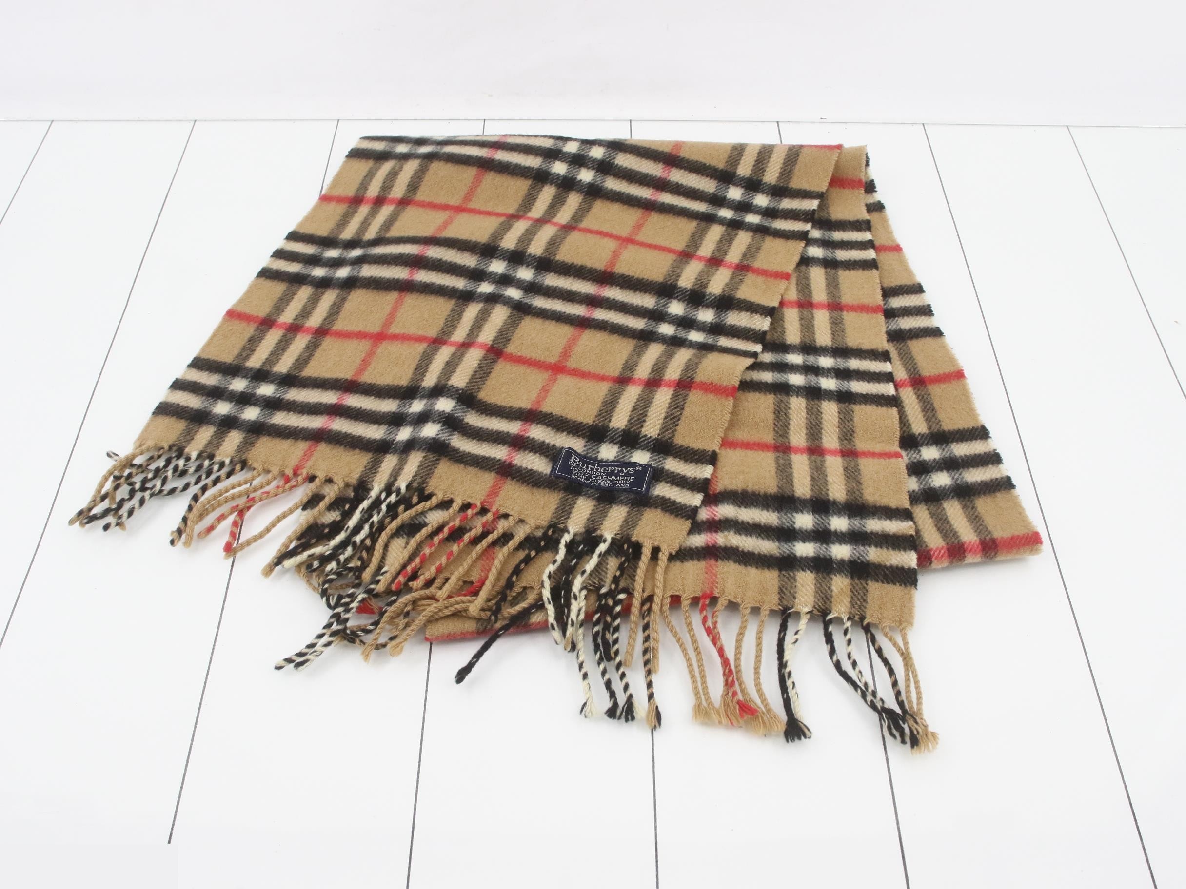 Nova Check 100% Cashmere Scarf — view 2