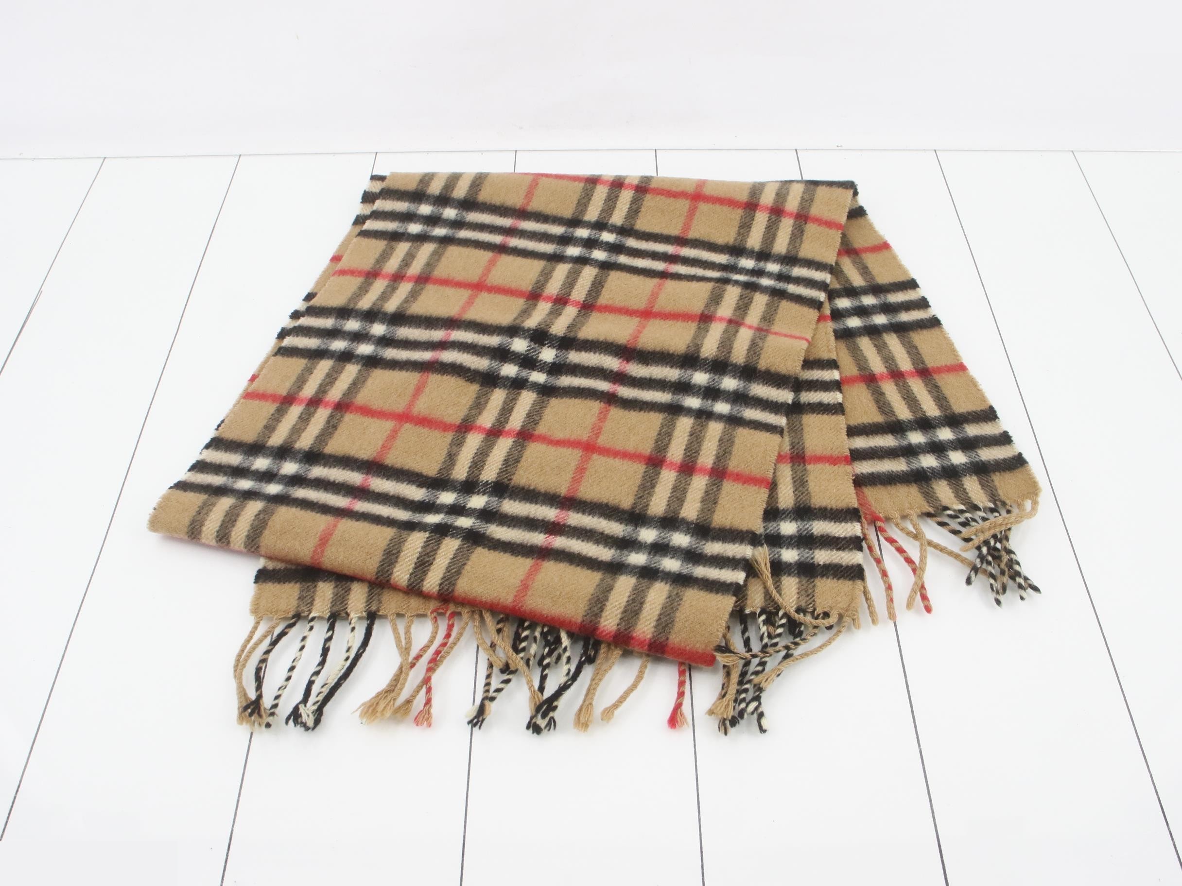 Nova Check 100% Cashmere Scarf — view 3