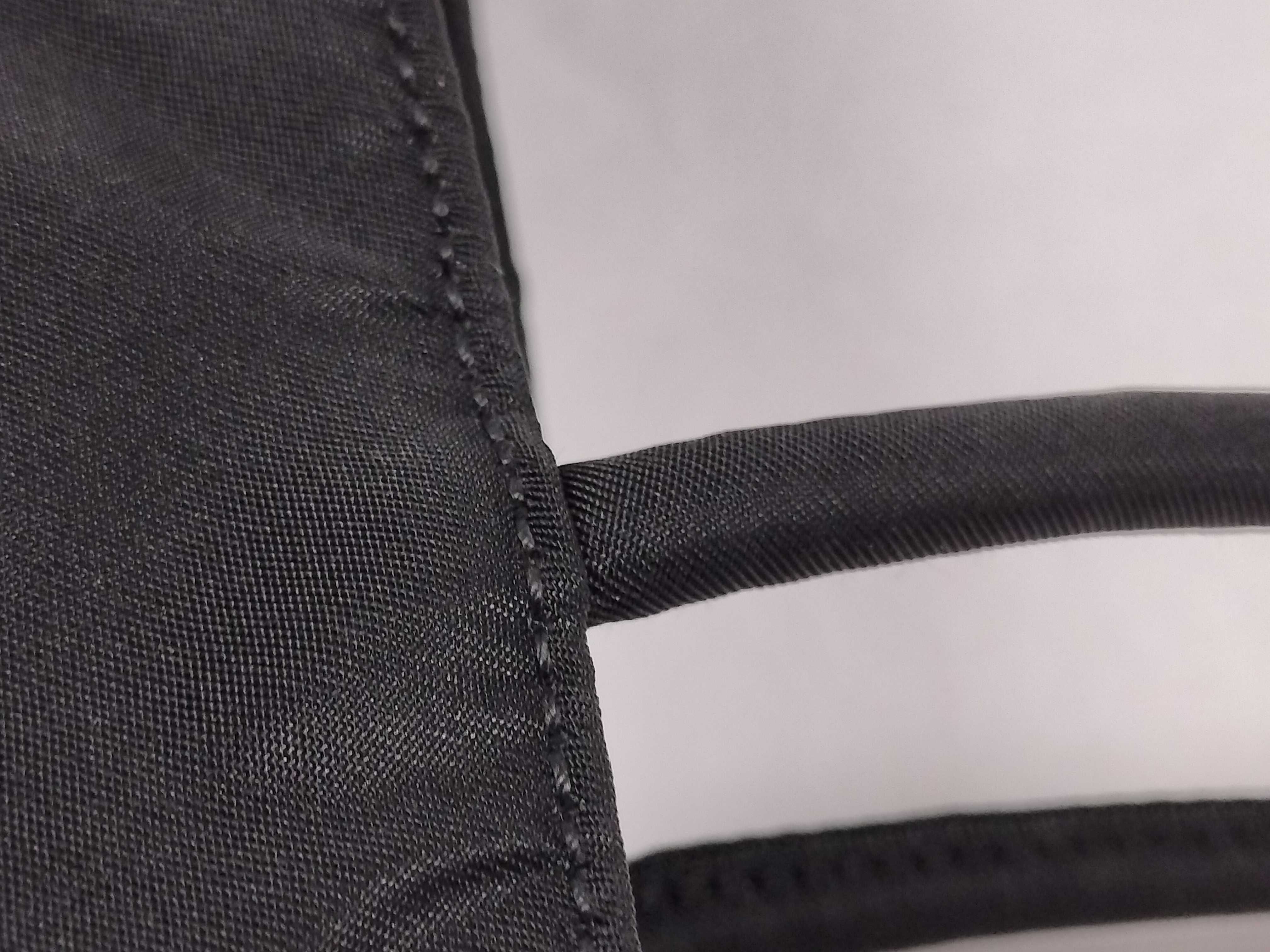 Nylon Handbag, Nylon and Leather Triangle Logo Handbag — view 5