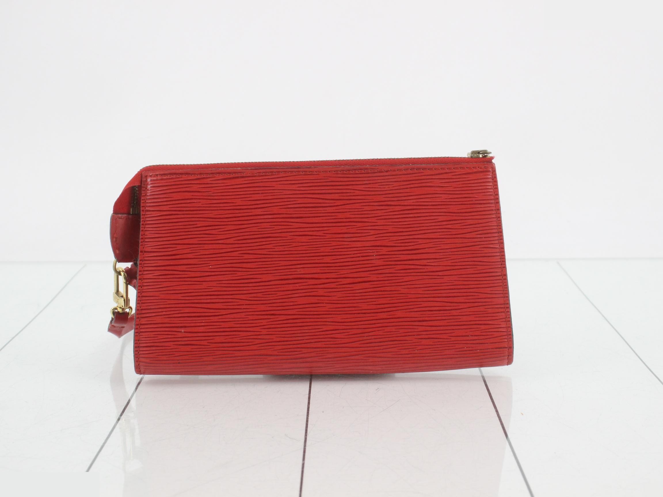 Epi Pochette Accessoires Carmine Handbag Pouch — view 2