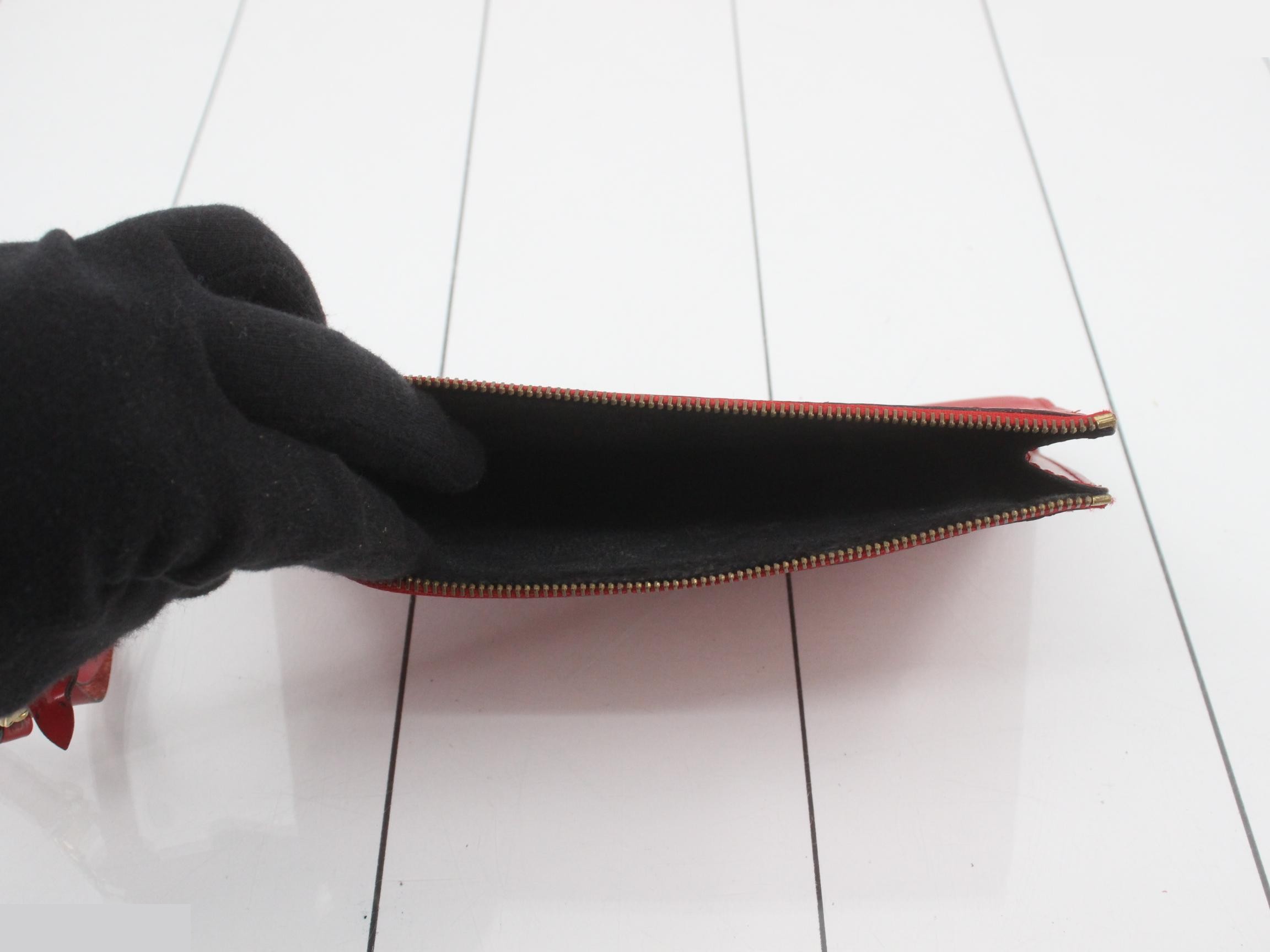 Epi Pochette Accessoires Carmine Handbag Pouch — view 4