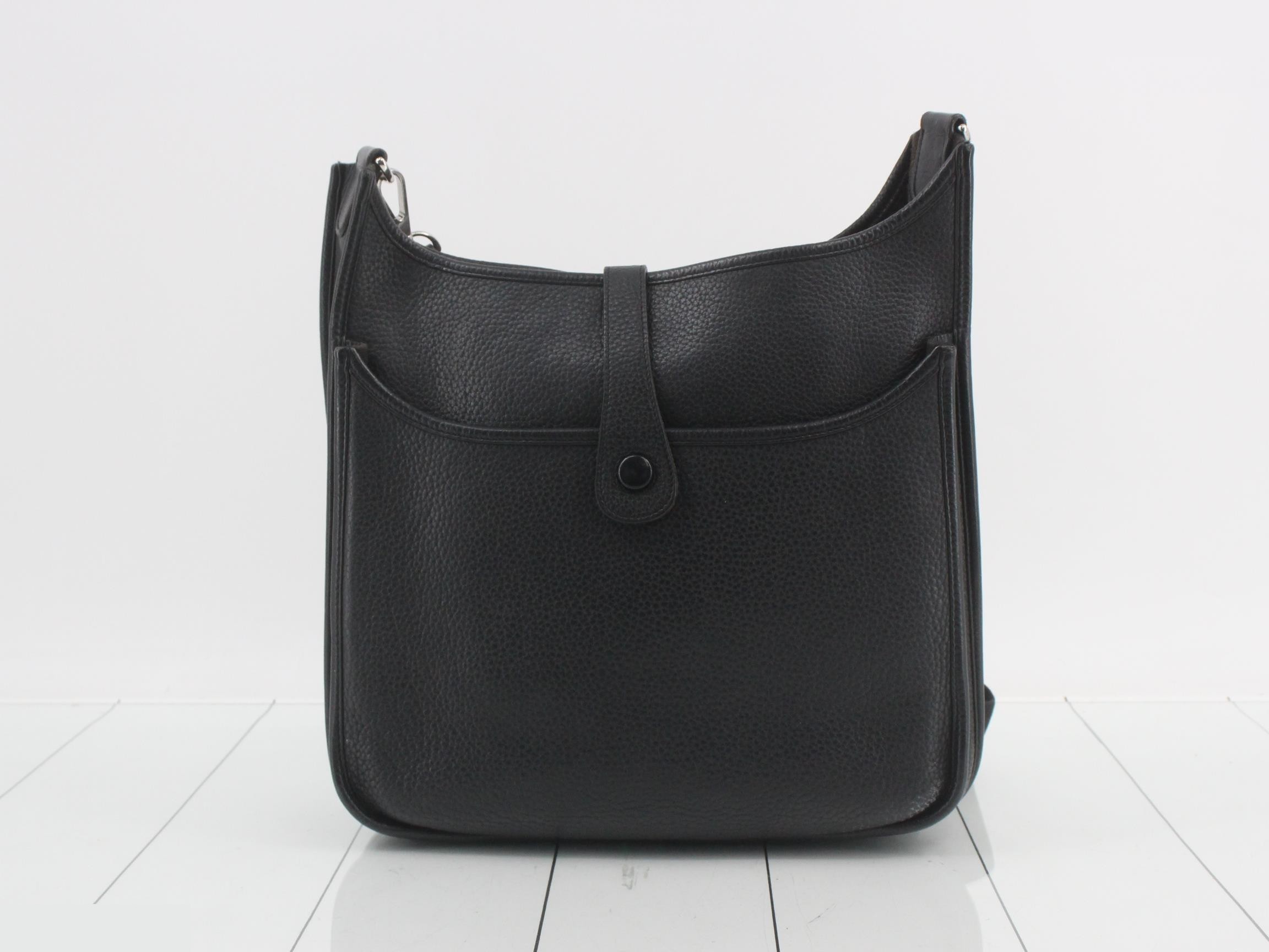 Evelyne 3 33 GM Taurillon Clemence Black Silver Hardware — view 2