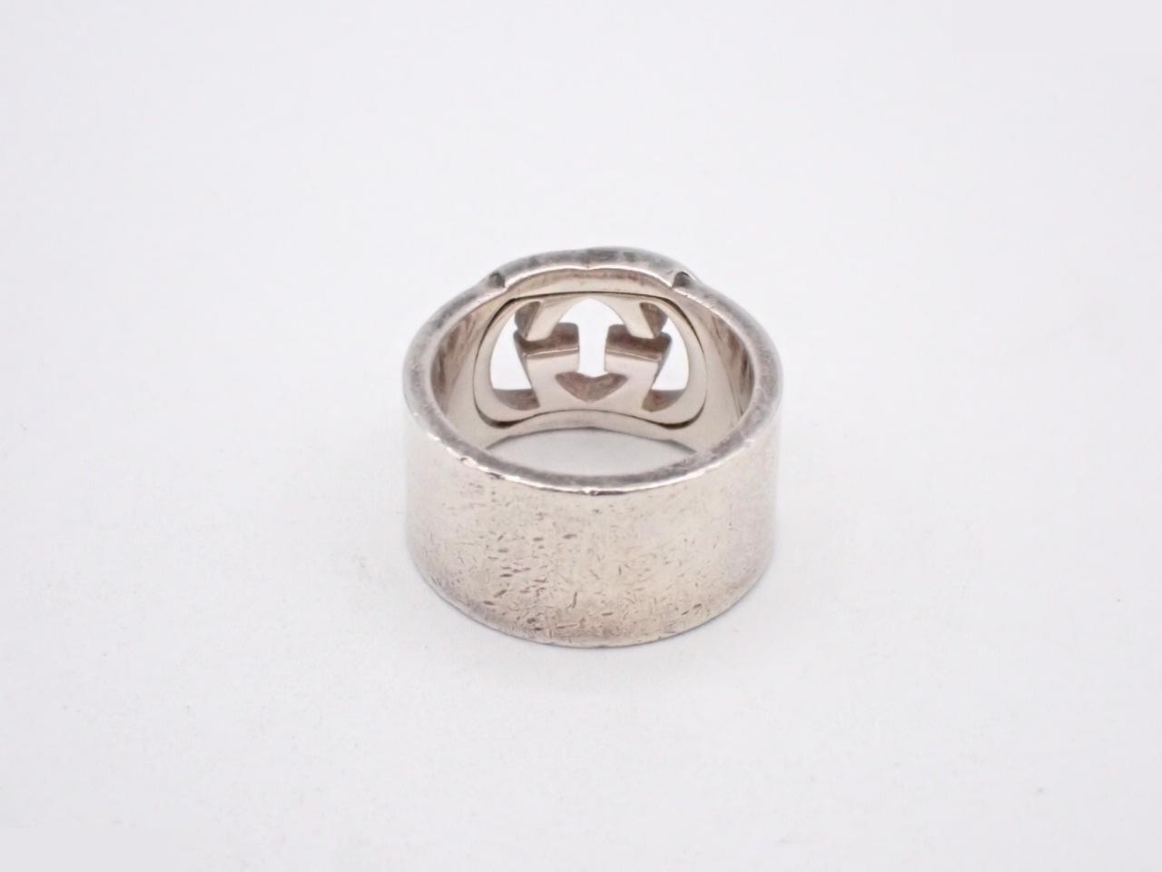 Interlocking G Ring, 925 Sterling Silver, #10, 8.6g — view 2