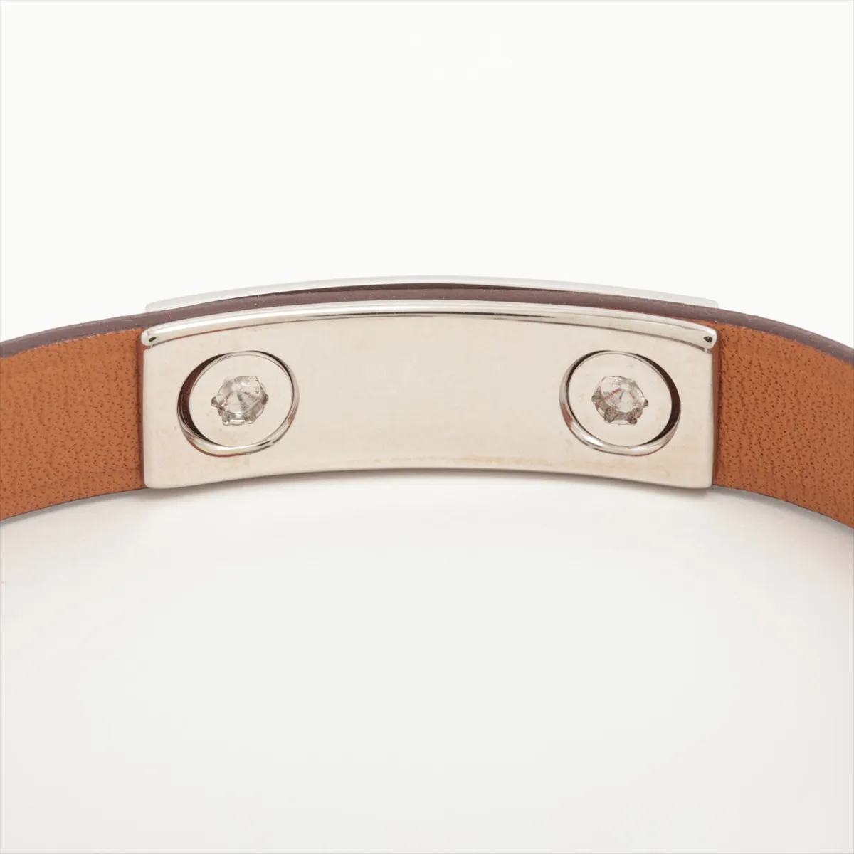 Rival Mini U:2022 Bracelet T2 GP x Leather Silver x Etoupe. Shows — view 4