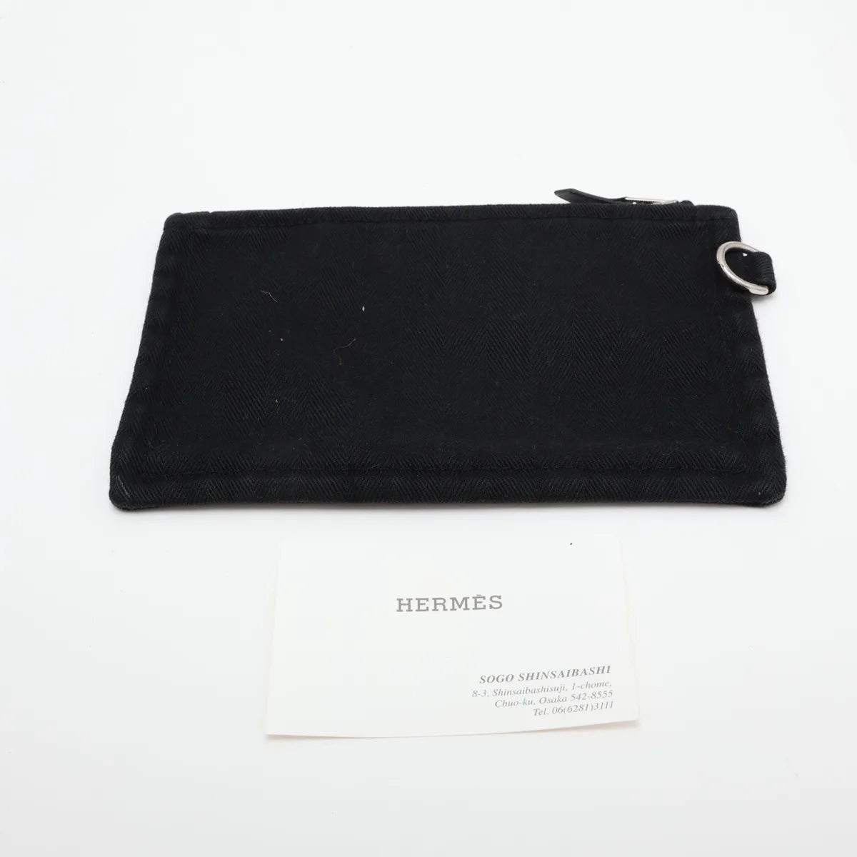 Valparaiso MM Toile Chevron x Leather Black Silver Hardware — view 11