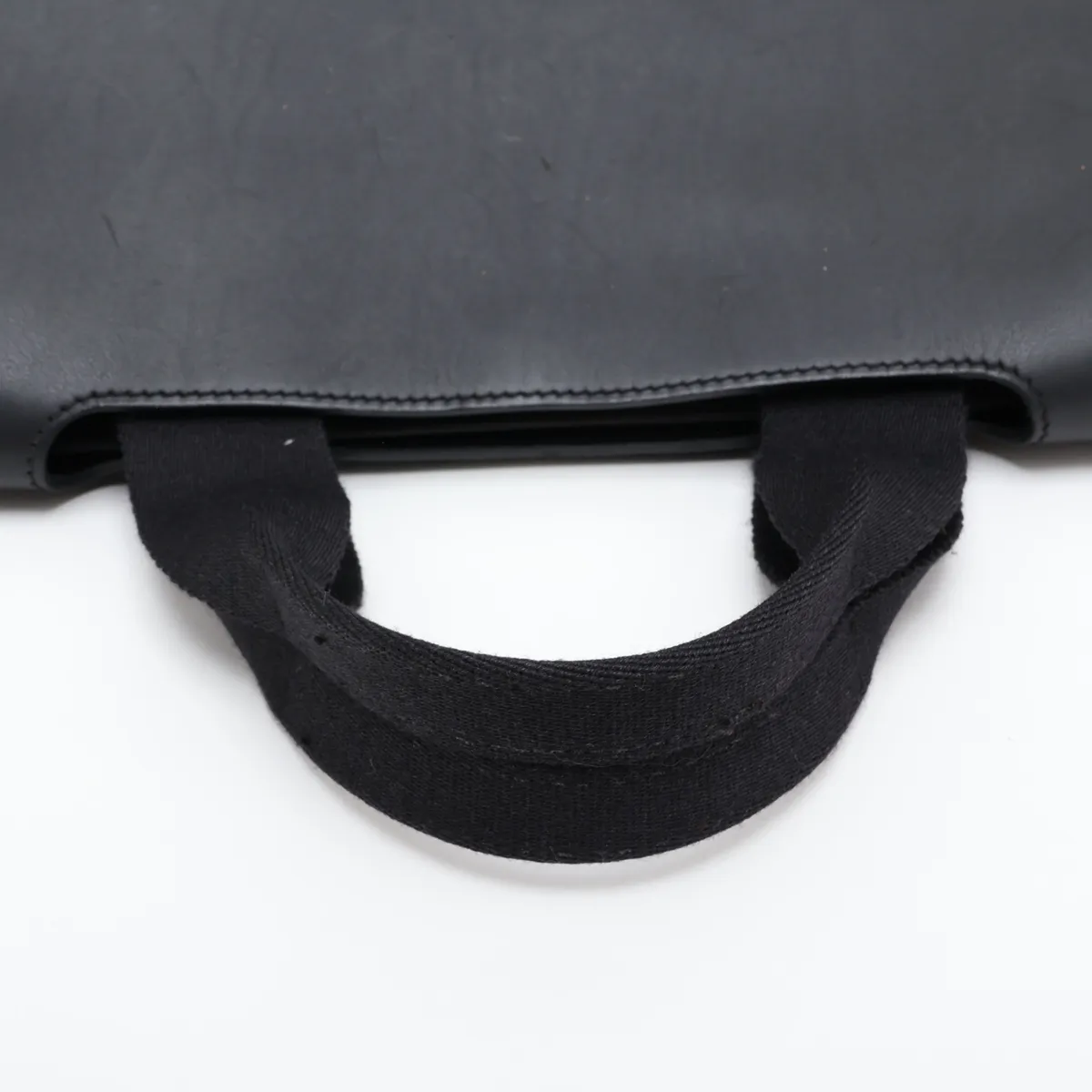 Valparaiso MM Toile Chevron x Leather Black Silver Hardware — view 5