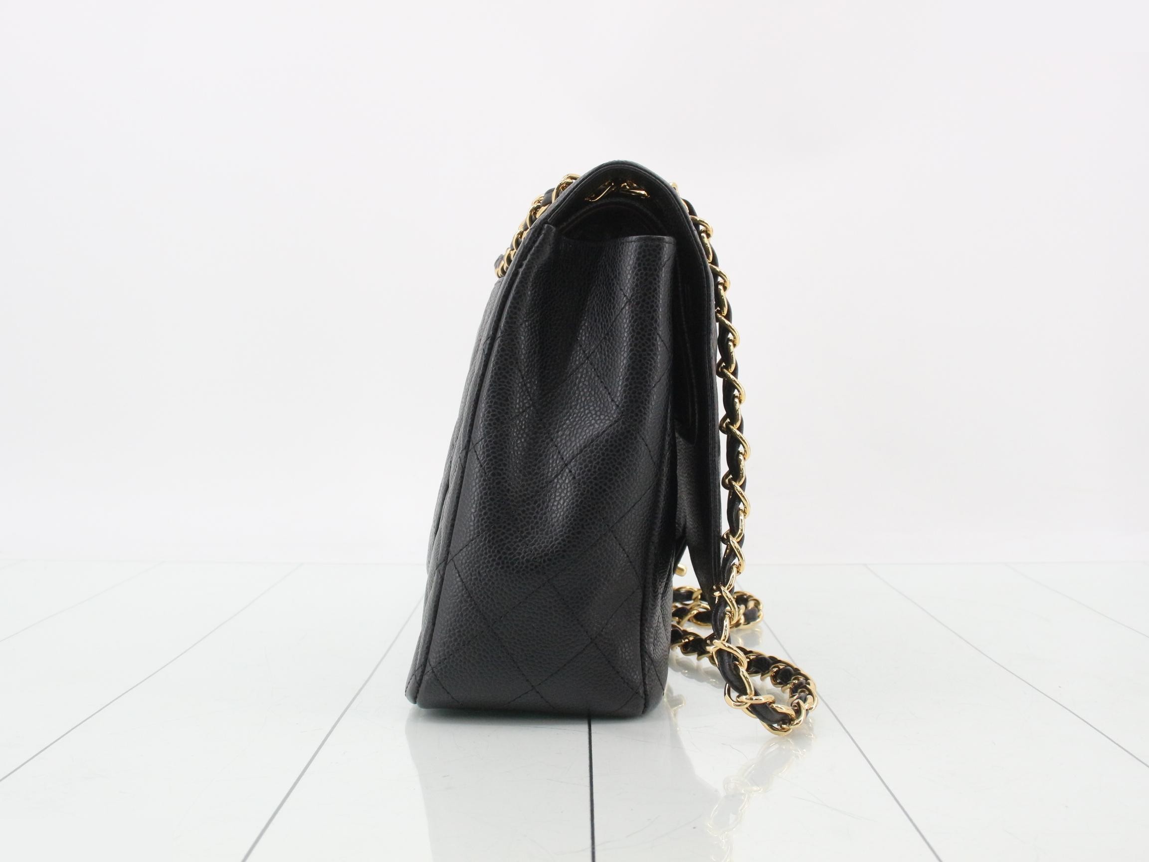 Caviar Skin Matelassé 34 Maxi Double Flap, No. 15 — view 4