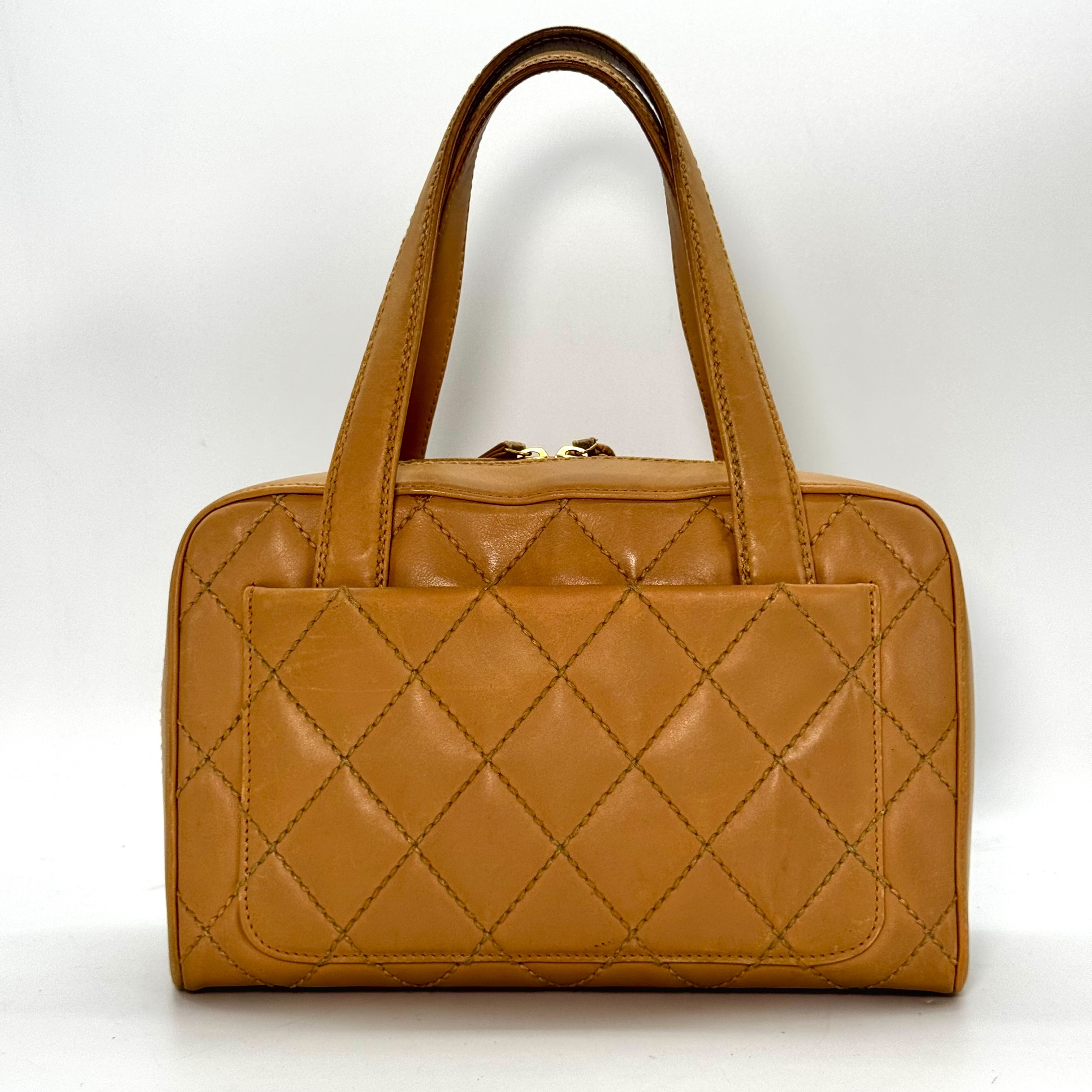 Wild Stitch / 8880240 / Handbag / Leather Handbag Beige Handbag — view 2
