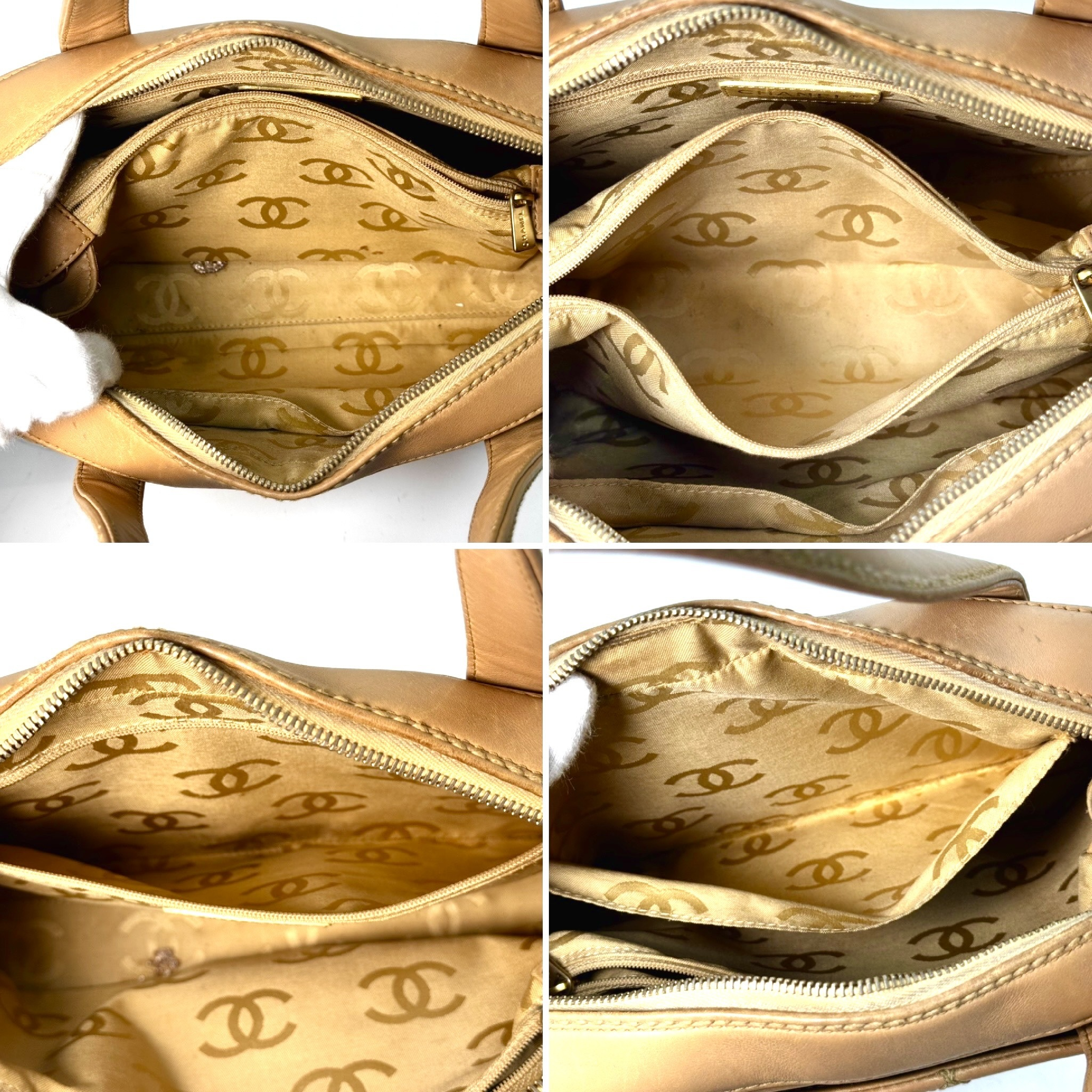 Wild Stitch / 8880240 / Handbag / Leather Handbag Beige Handbag — view 9