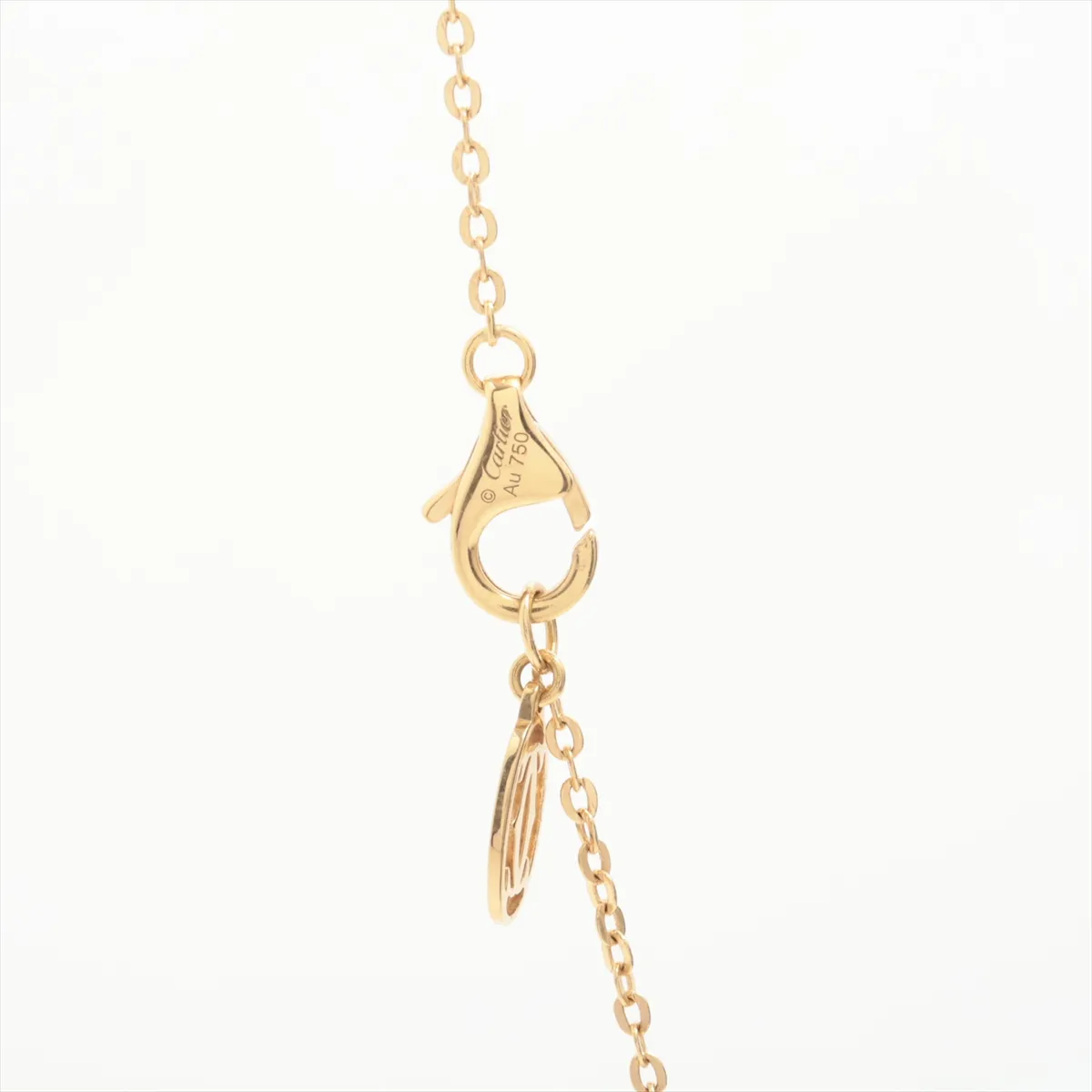Trinity Necklace 750 (Yellow Gold x Pink Gold x White Gold) 5.0g UHC868 (Dents) — view 3