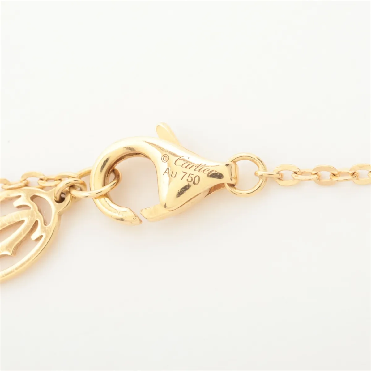 Trinity Necklace 750 (Yellow Gold x Pink Gold x White Gold) 5.0g UHC868 (Dents) — view 4