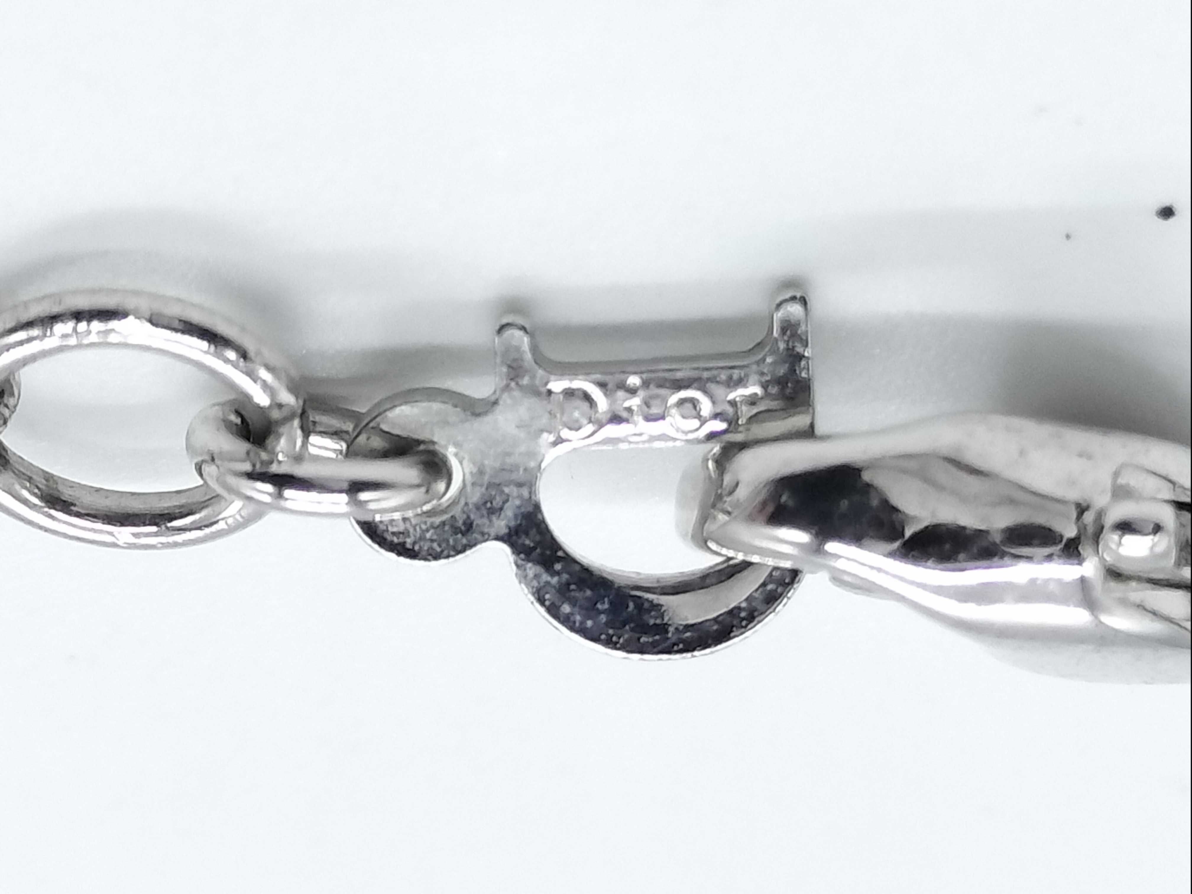 Silver & Pink Bear Motif Necklace — view 4